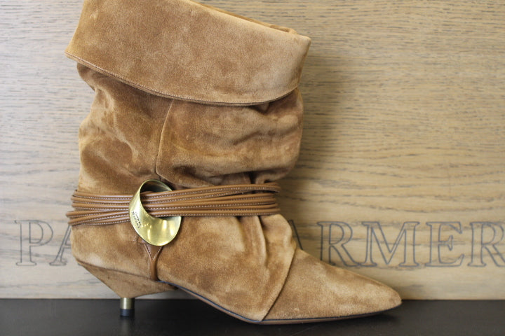 ISABEL MARANT EDRIKA BOOTS COGNAC