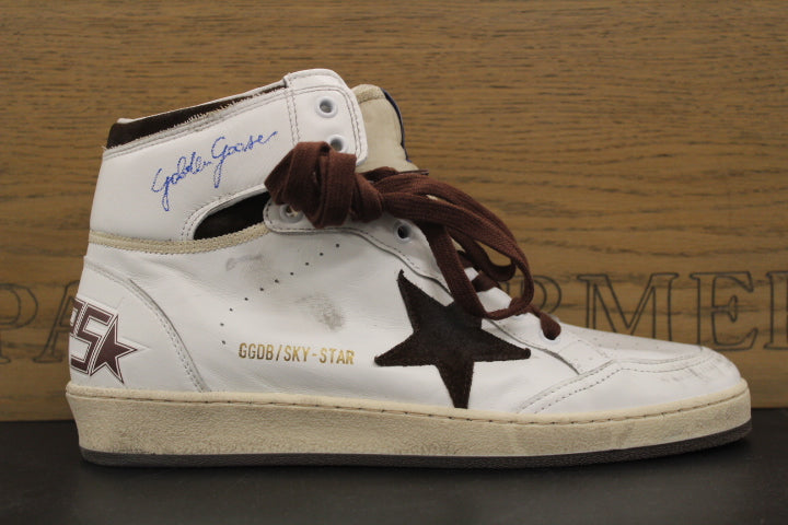 GOLDEN GOOSE SKY STAR WHITE BROWN