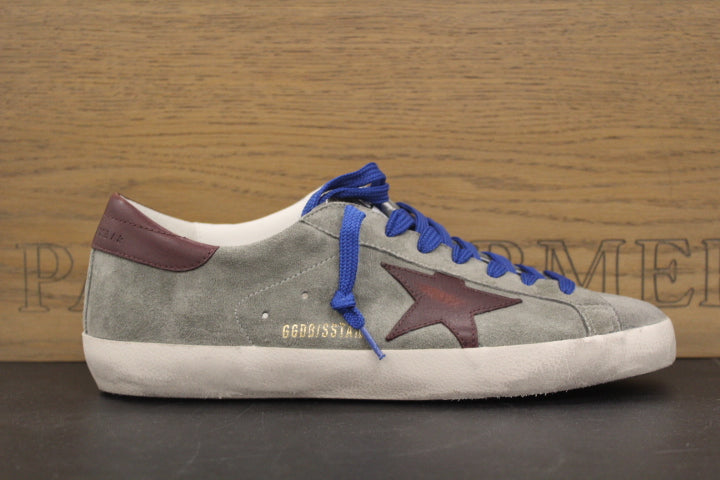 GOLDEN GOOSE SUPERSTAR GREEN BURGUNDY