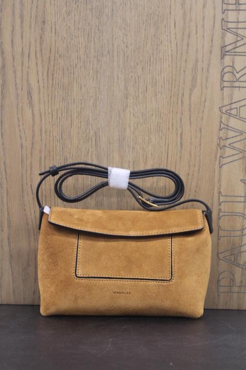 WANDLER PENELOPE SLOUCH MINI COGNAC SUEDE