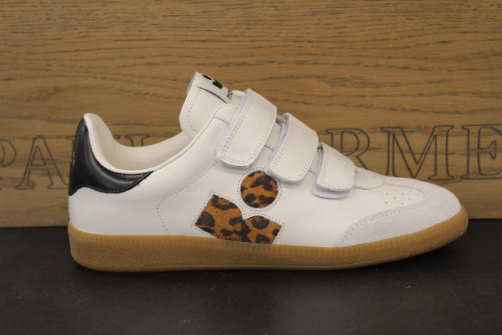 ISABEL MARANT BETH SNEAKER ECRU LEOPARD