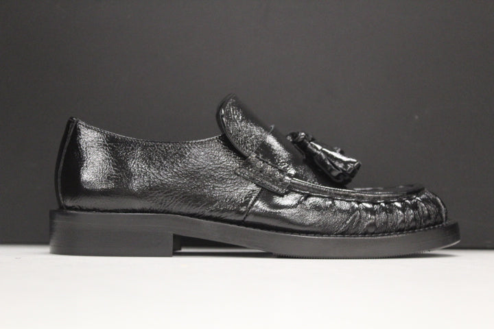 PAULWARMER LOAFER BLACK SOFT PATENT