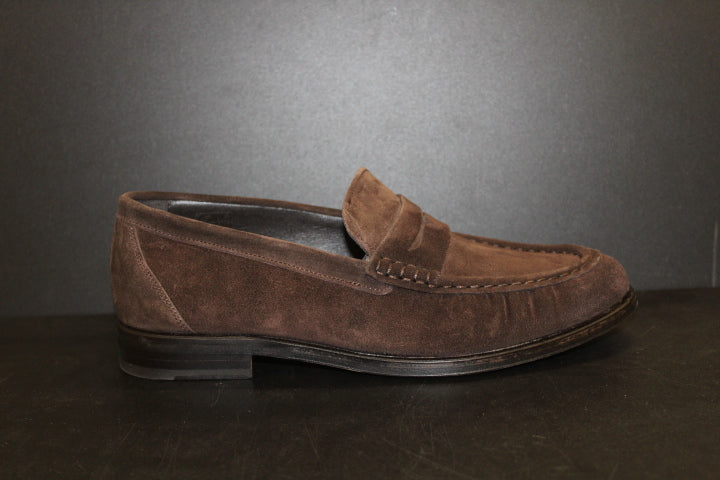POSA PENNY LOAFER DARK BROWN SUEDE