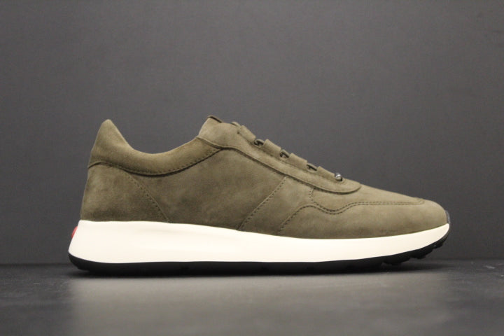 TOD'S  RED DOT SNEAKER PASHMY SUEDE GREEN