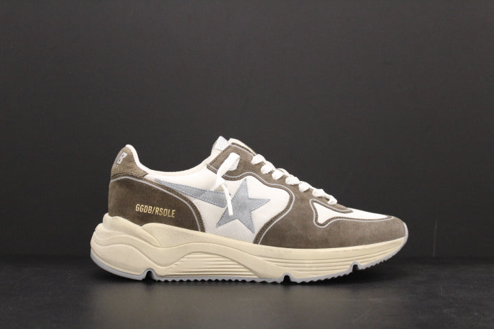 GOLDEN GOOSE RUNNING SOLE WHITE/GREEN