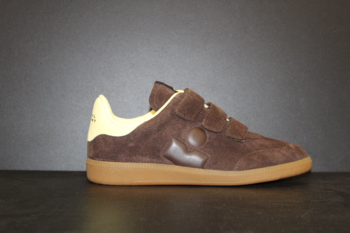 ISABEL MARANT BETH SNEAKER CHOCOLATE YELLOW