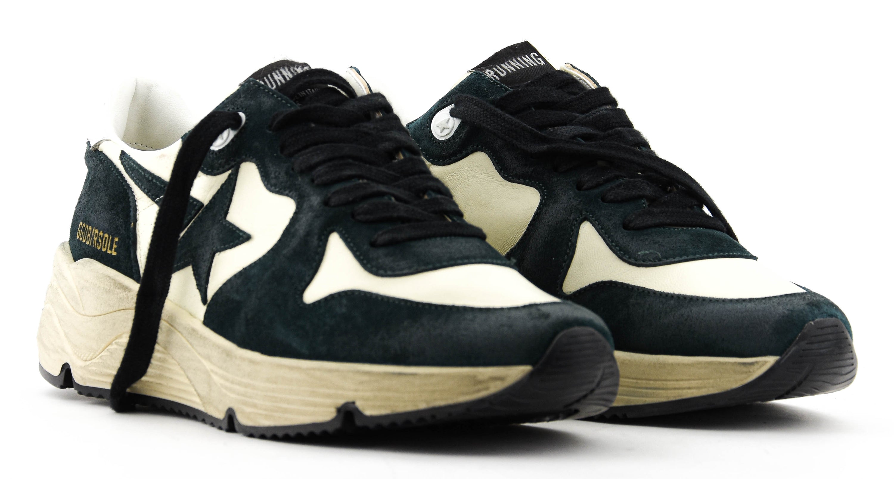 GOLDEN GOOSE RUNNING SOLE DARK GREEN