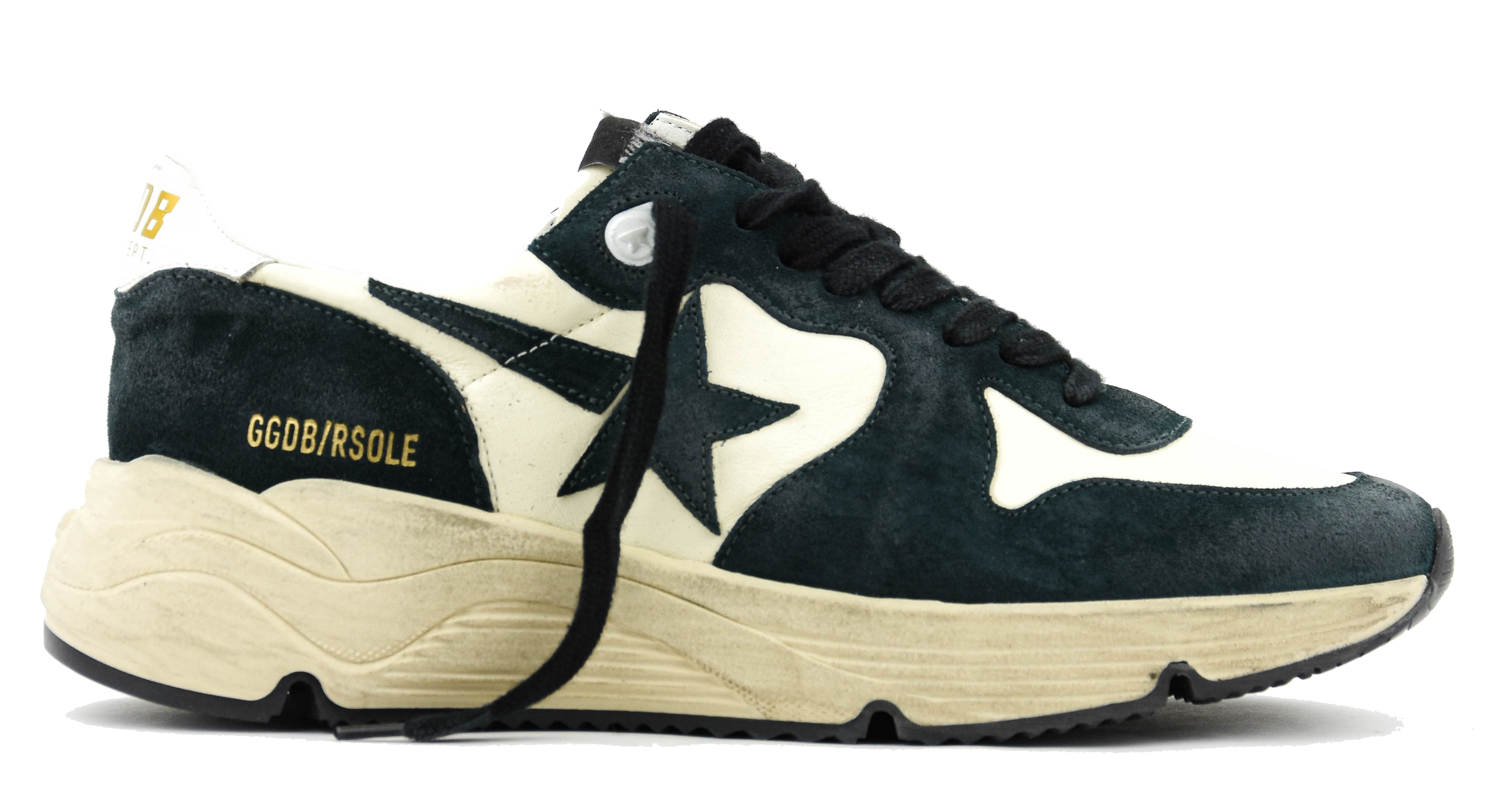 GOLDEN GOOSE RUNNING SOLE DARK GREEN
