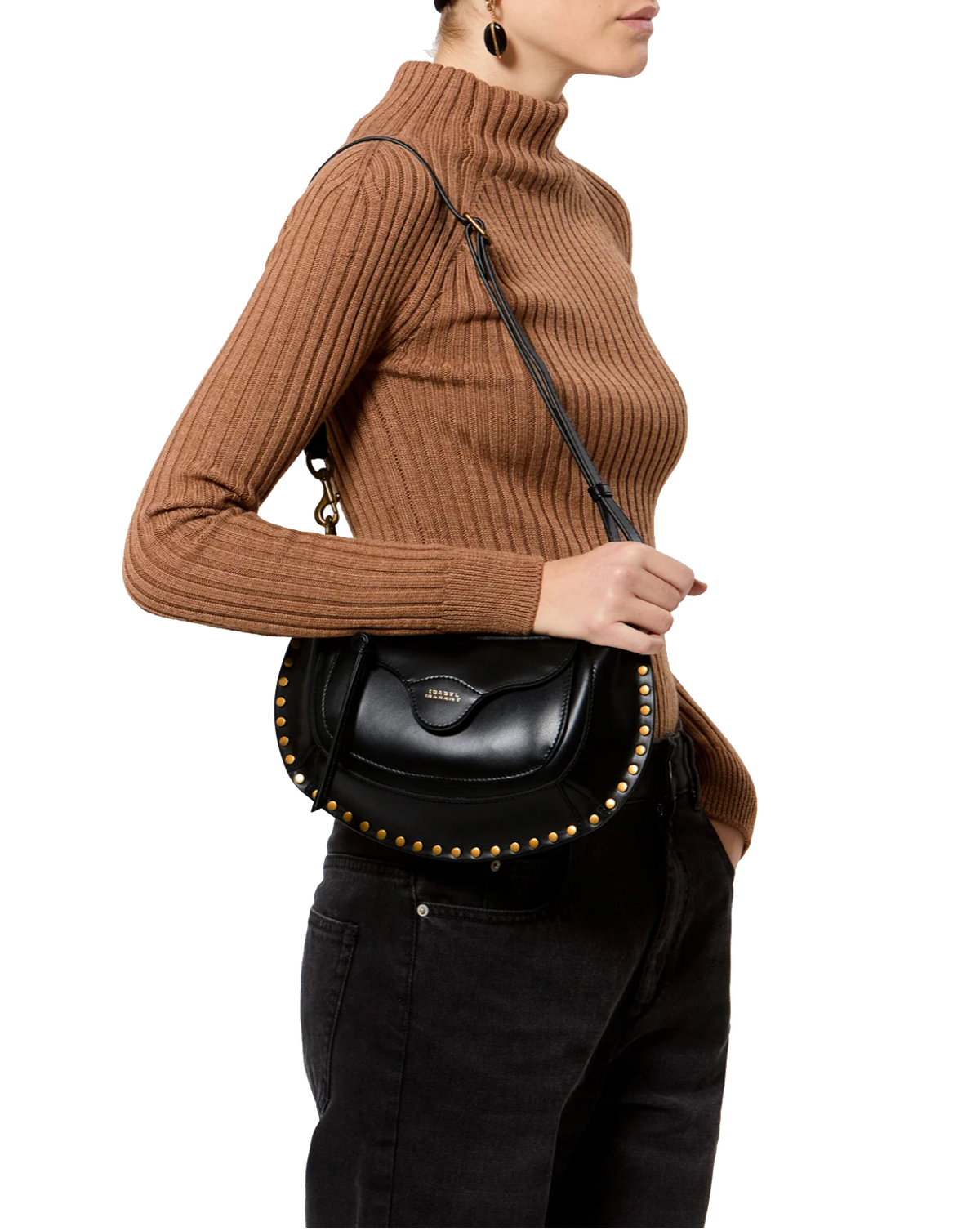 ISABEL MARANT MOON POCKET BAG BLACK