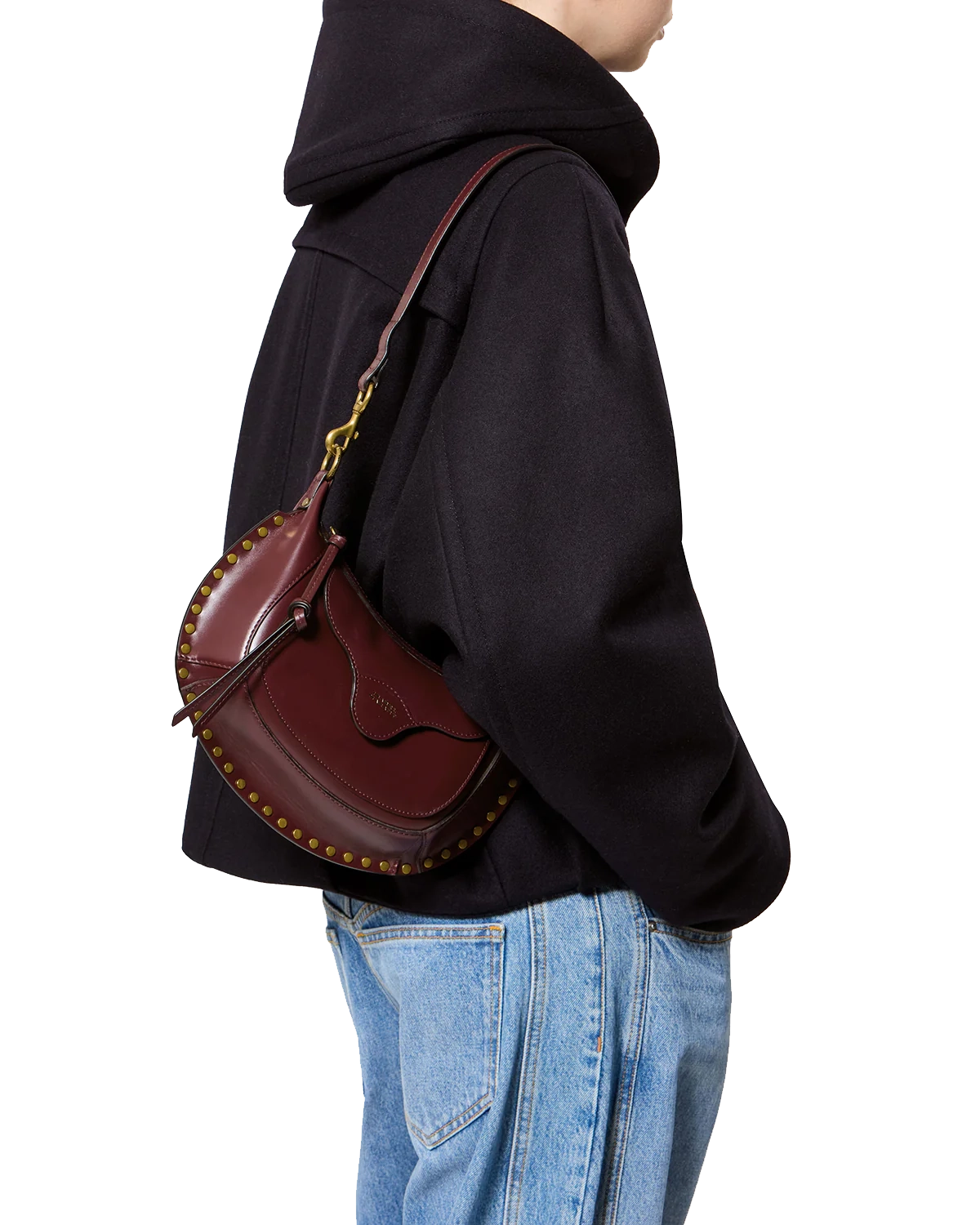 ISABEL MARANT OSKAN MOON POCKET BURGUNDY