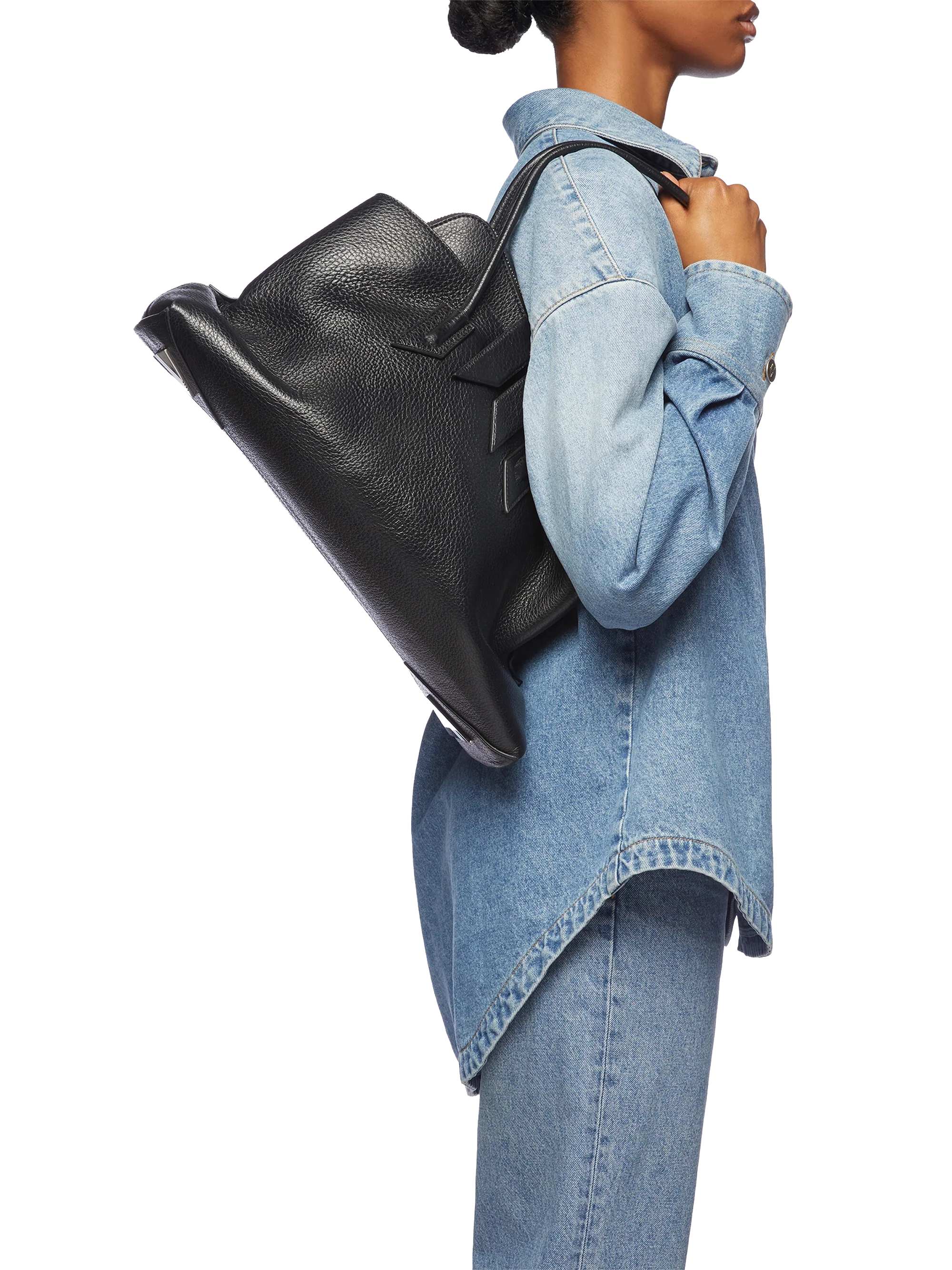 THE ATTICO LE PASSEGGIATA MEDIUM BLACK