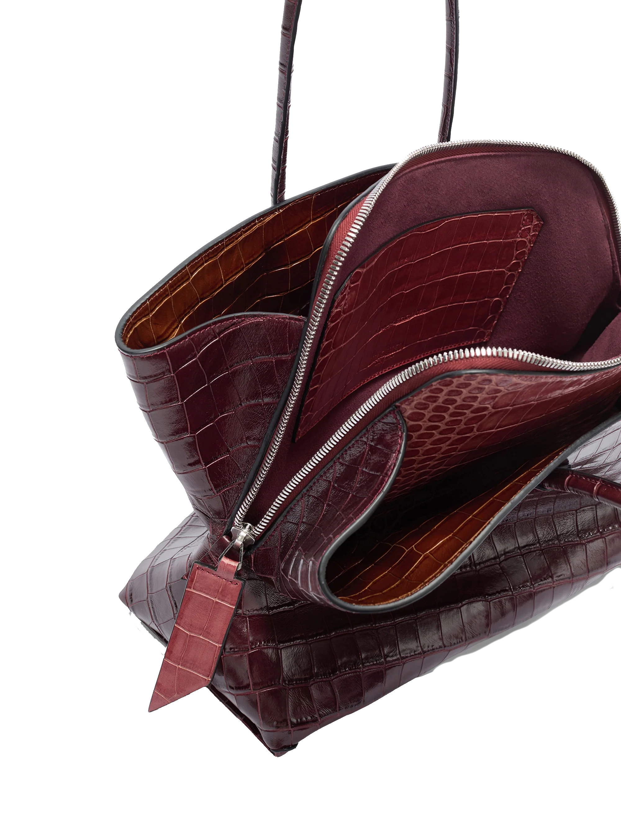 THE ATTICO LE PASSEGGIATA MEDIUM FADED BORDO