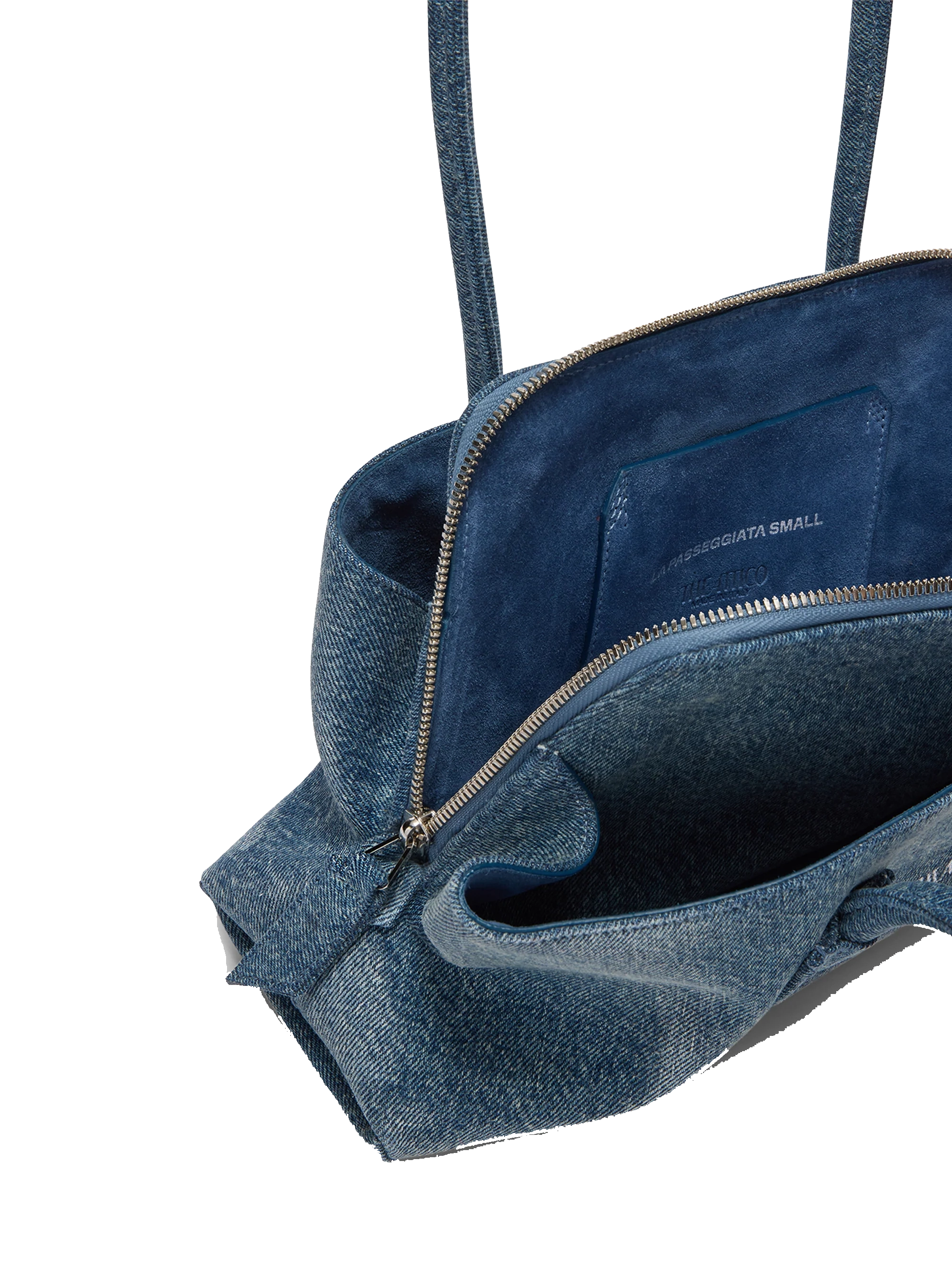 THE ATTICO LE PASSEGGIATA SMALL DENIM WASHED