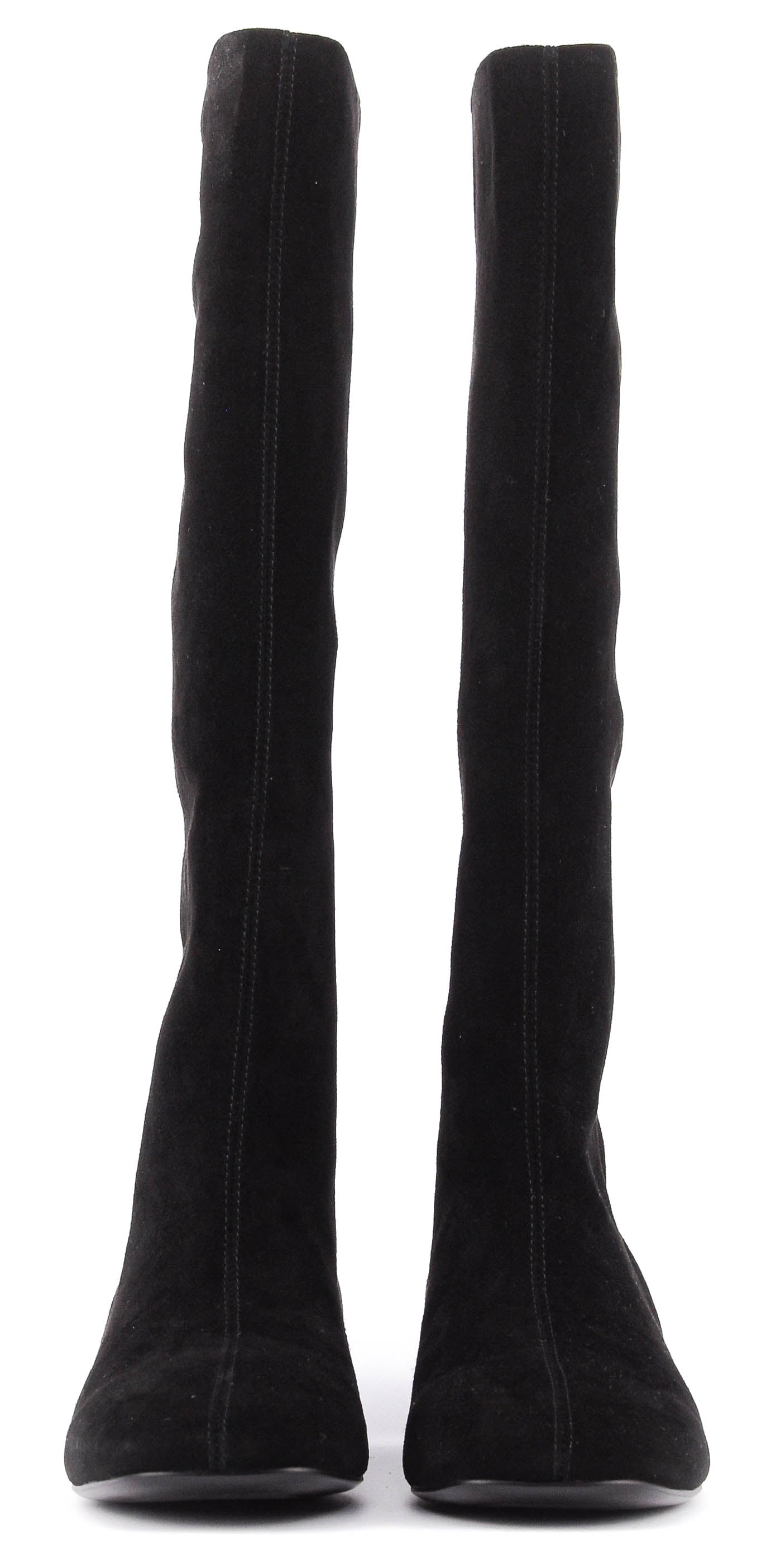 LOAFER MIDDY WEDGE BOOT BLACK SUEDE