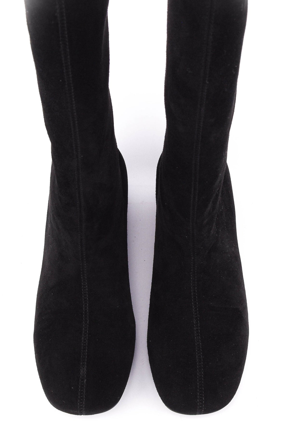 LOAFER MIDDY WEDGE BOOT BLACK SUEDE