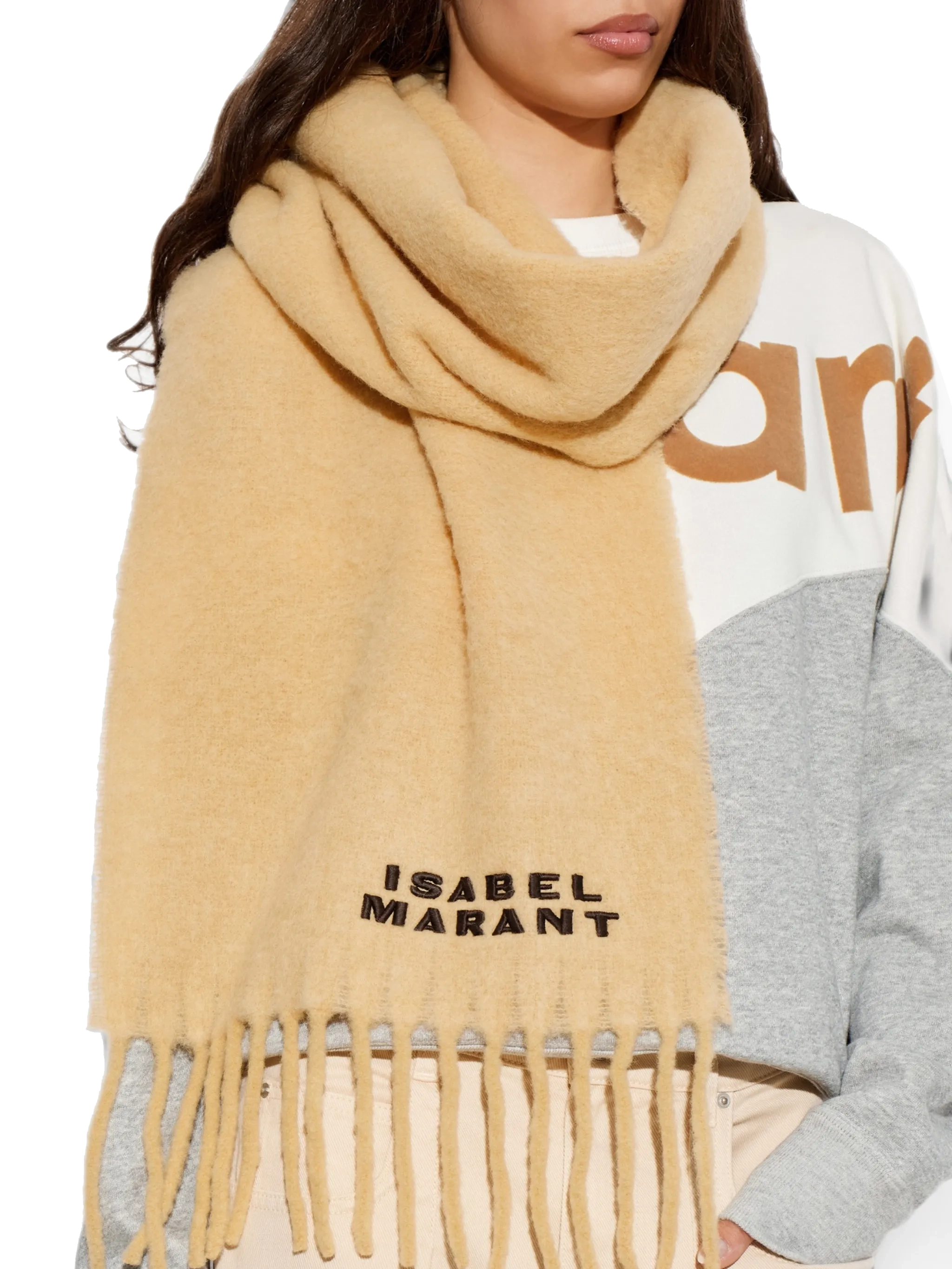 ISABEL MARANT FIRNY SCARF BUTTER