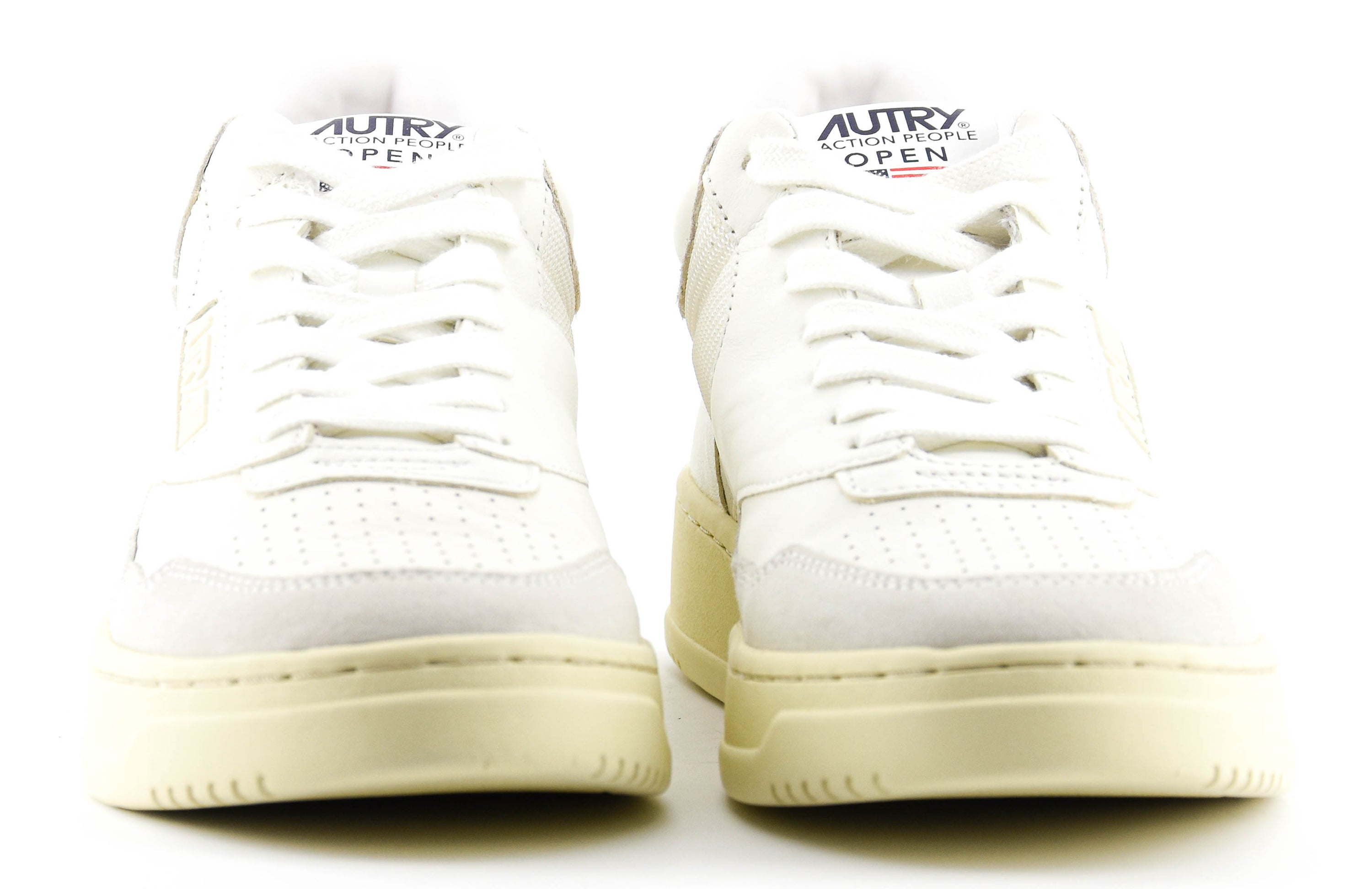 AUTRY MID WHITE LEATHER MEN