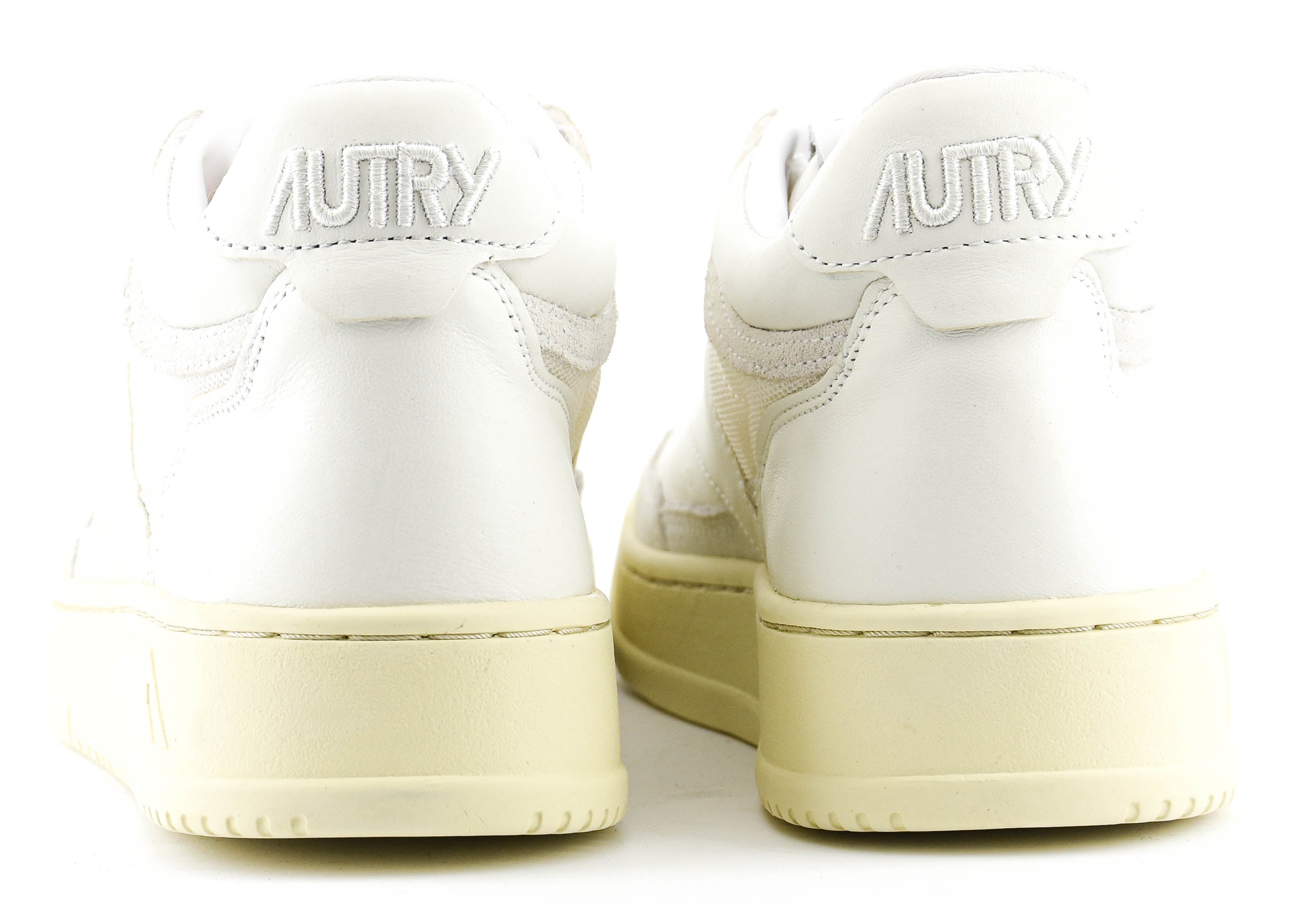 AUTRY MID WHITE LEATHER MEN