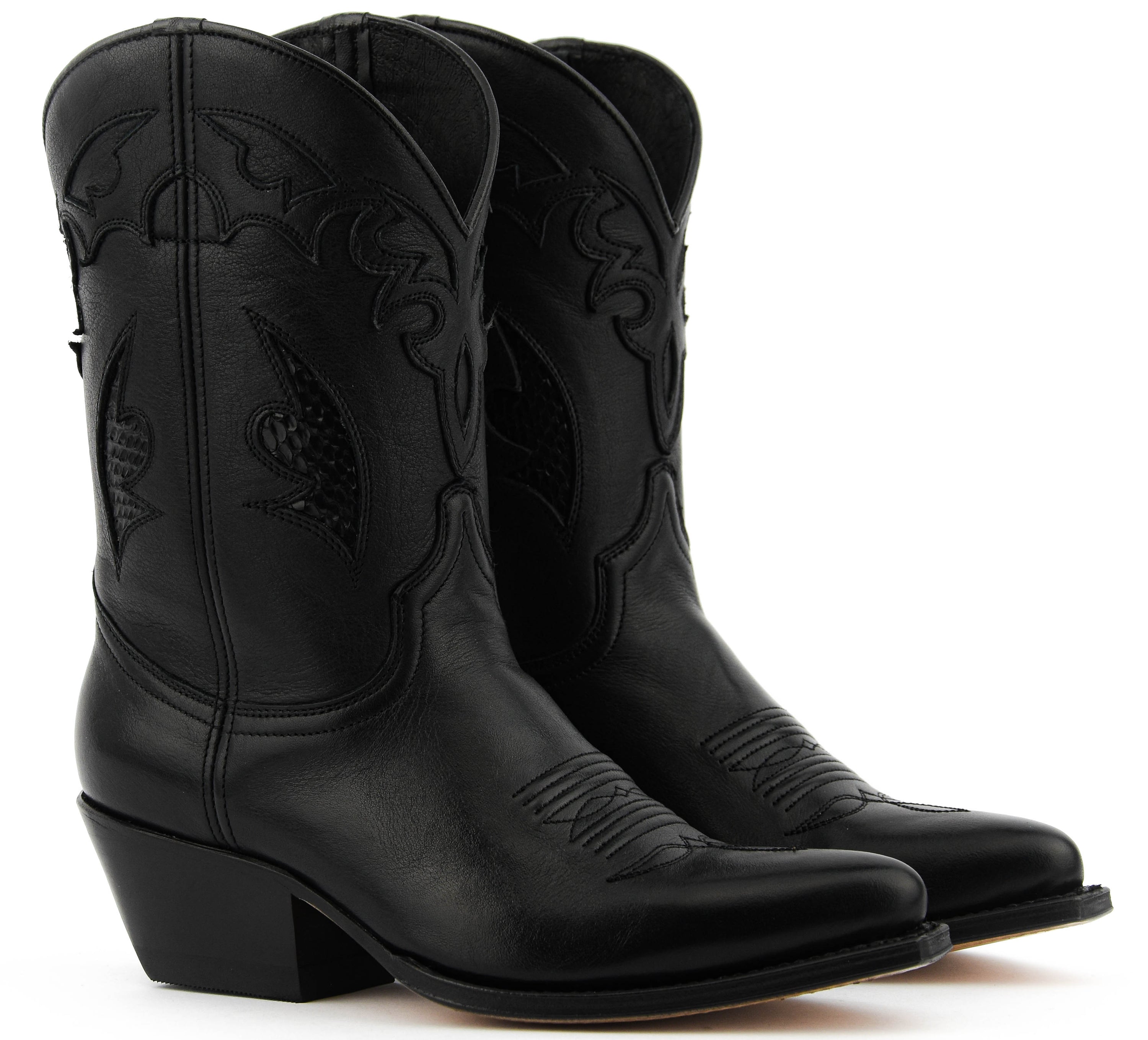 PAUL WARMER BESPOKE WESTERN BOOT BLACK