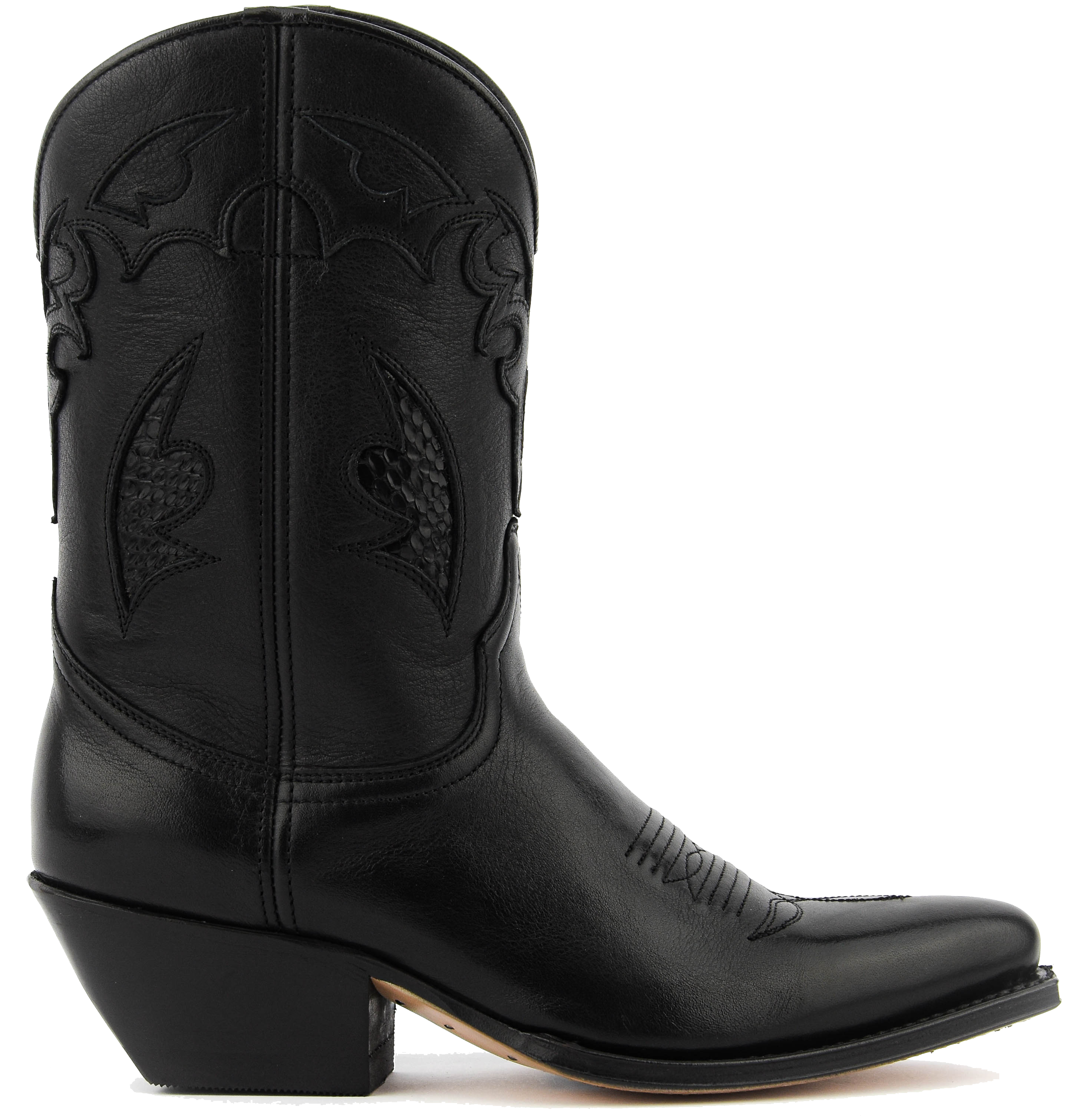 PAUL WARMER BESPOKE WESTERN BOOT BLACK