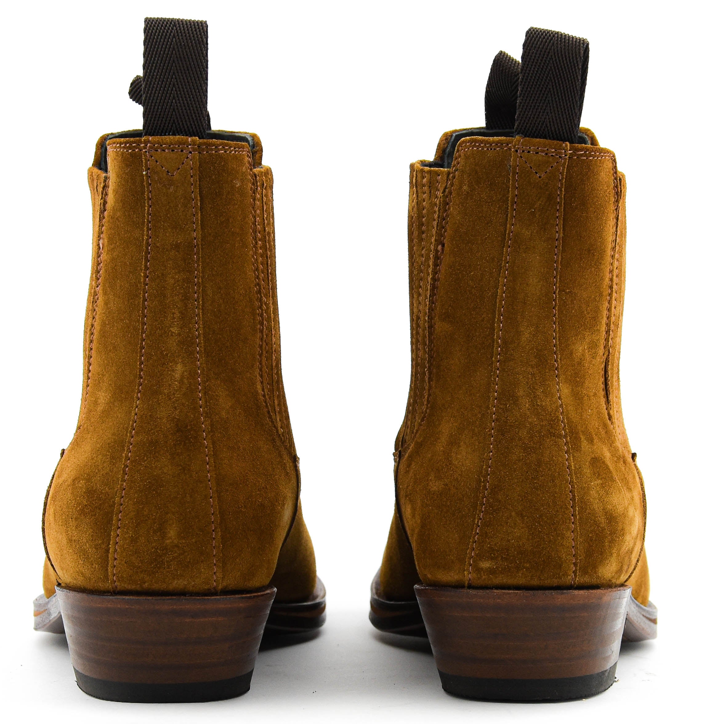 PAUL WARMER GAUCHO BOOT TAN SUEDE