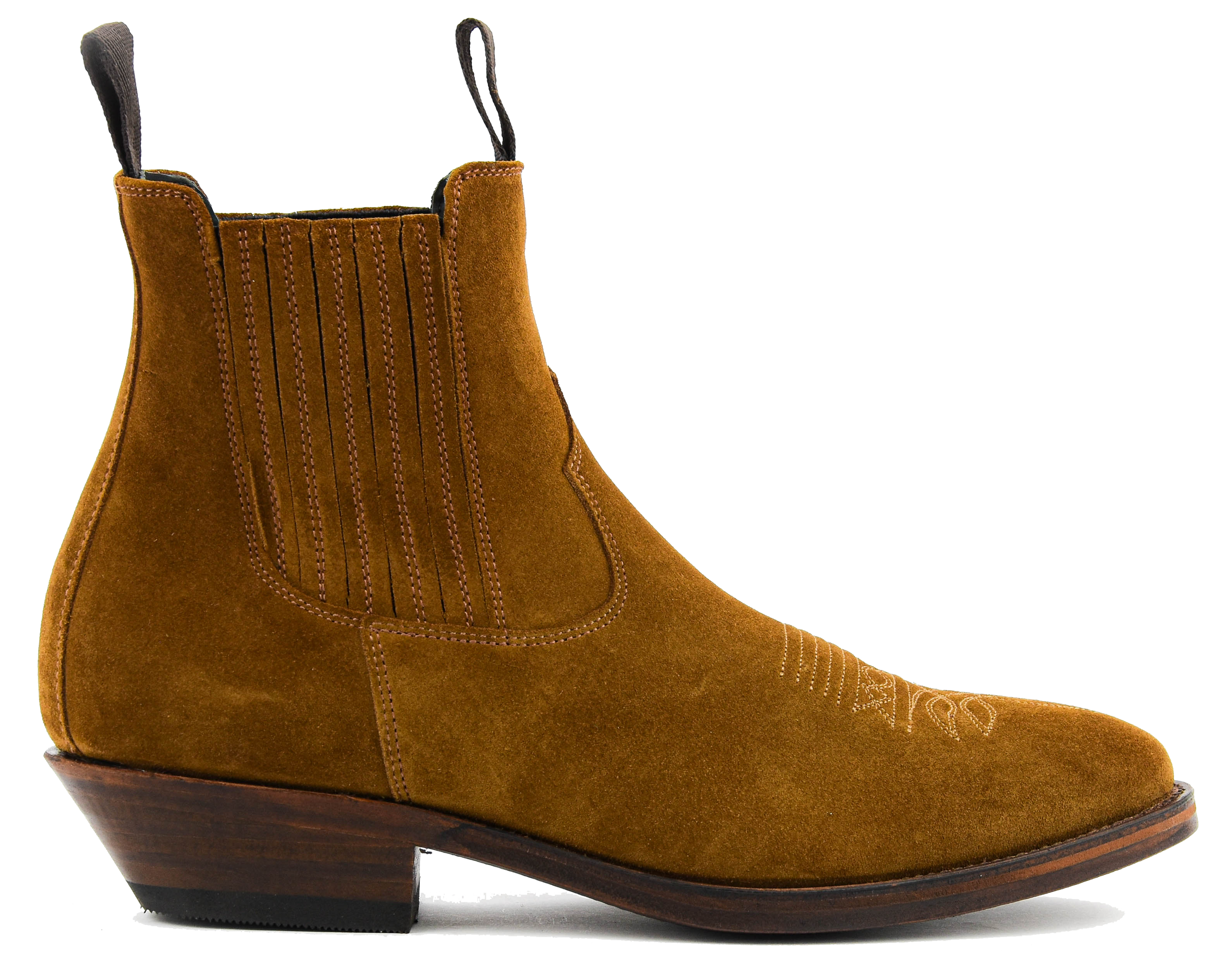 PAUL WARMER GAUCHO BOOT TAN SUEDE