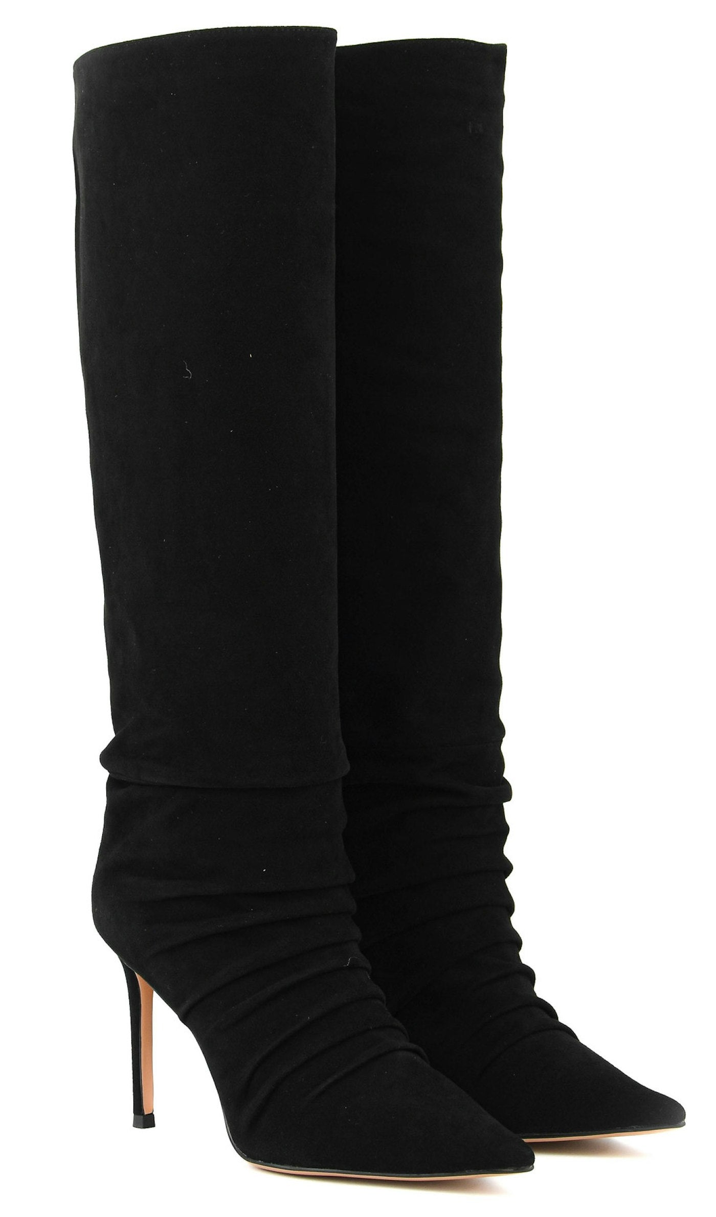 LOLA CRUZ HIGH BOOT BLACK SUEDE