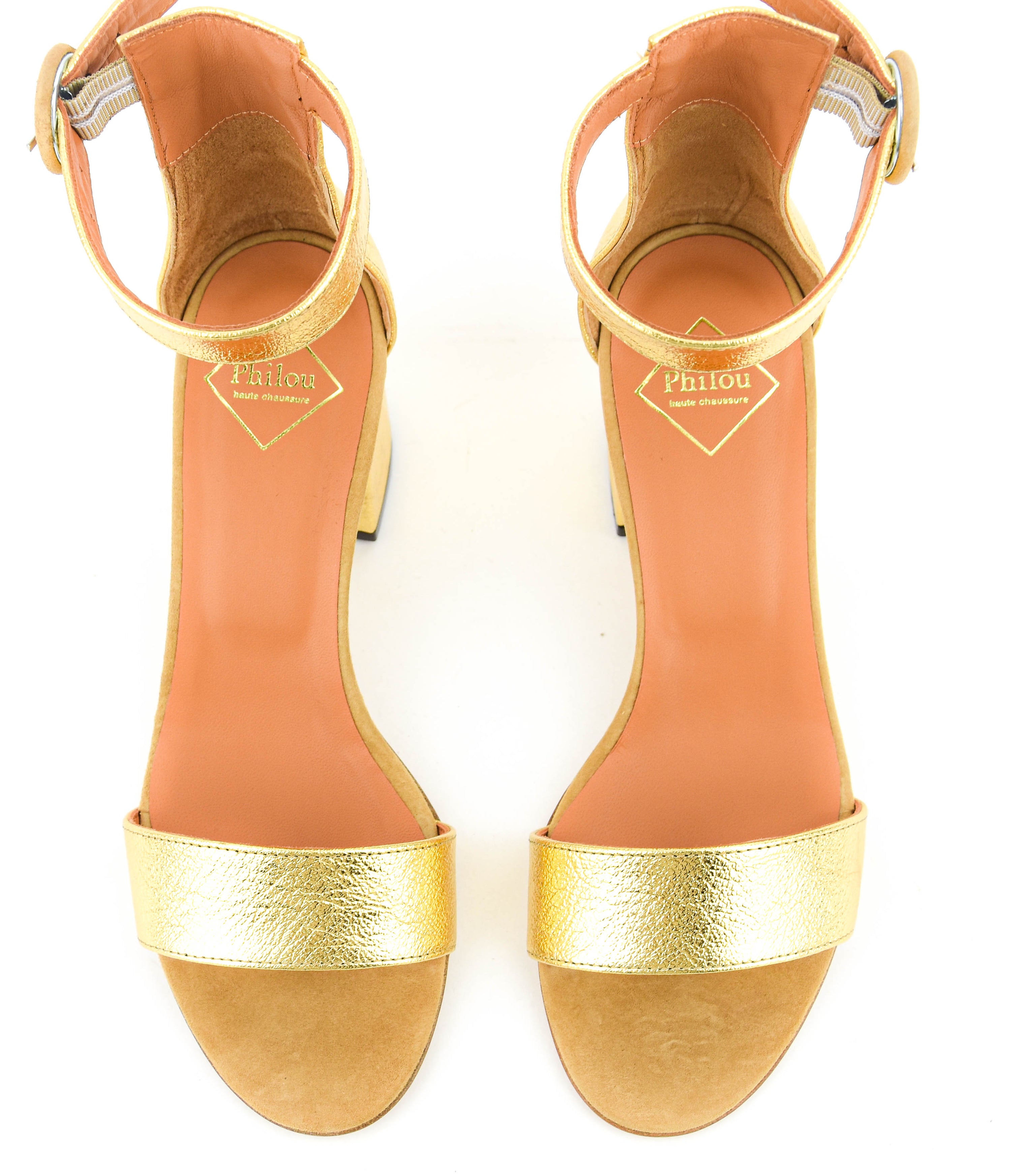 PHILOU COMO 50 SANDAL GOLD