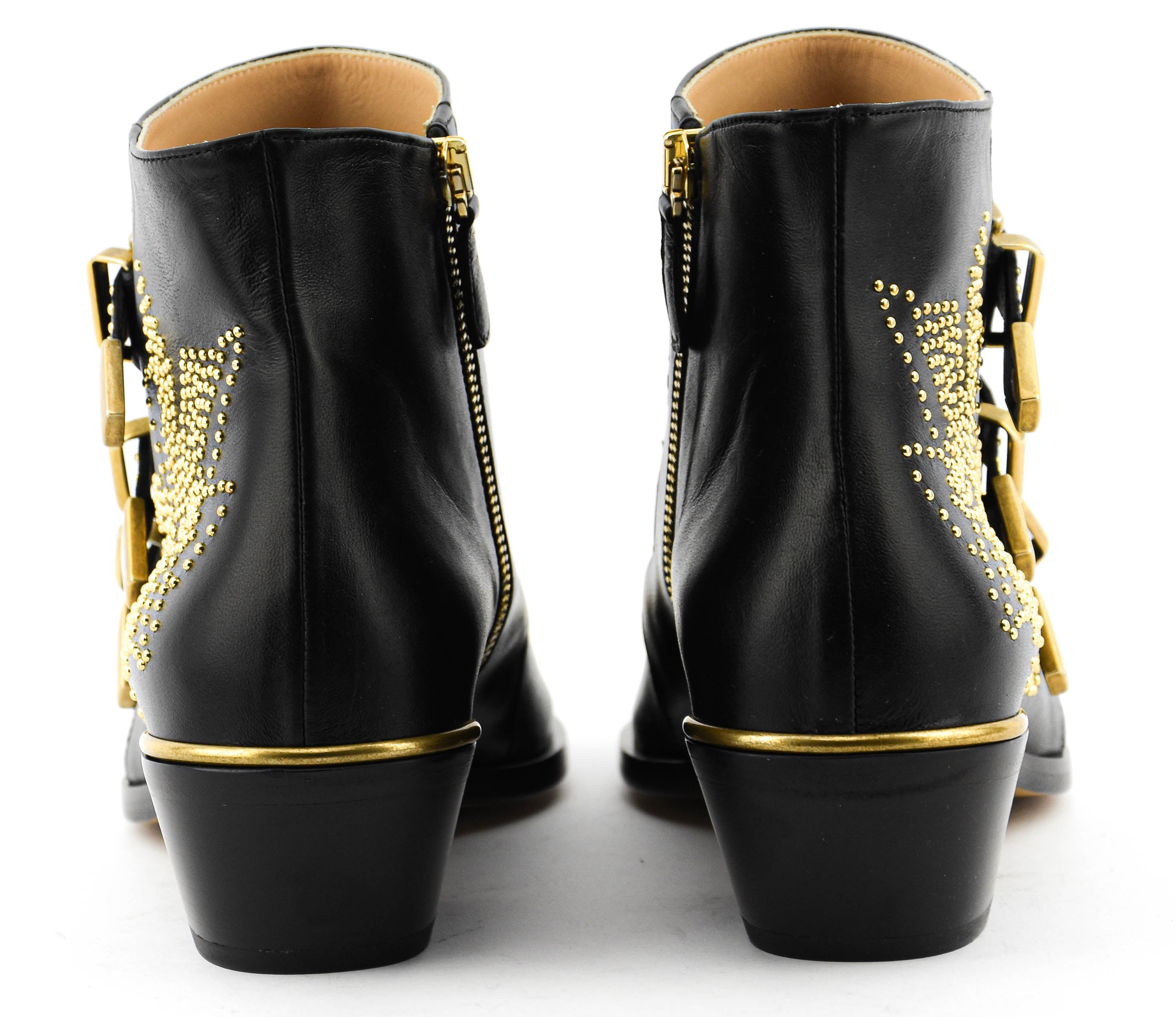 CHLOE SUSANNA BOOTS BLACK GOLD Paul warmer