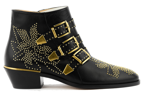 CHLOE SUSANNA BOOTS BLACK GOLD Paul warmer
