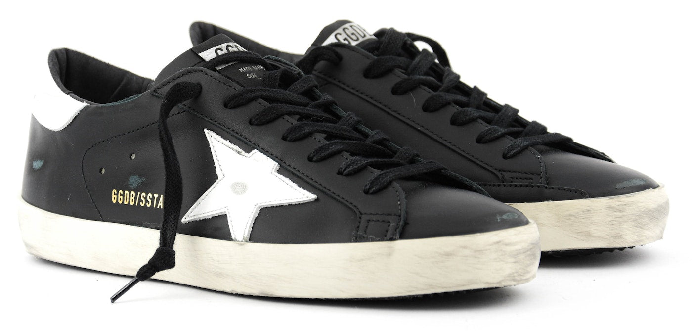 GOLDEN GOOSE SUPER STAR BLACK WHITE - Main Image