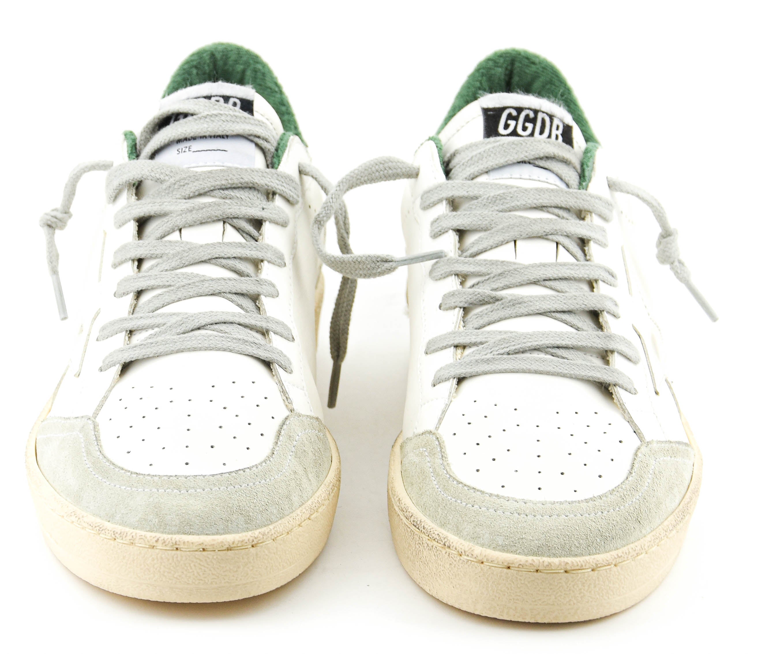 GOLDEN GOOSE BALLSTAR WHITE GREEN