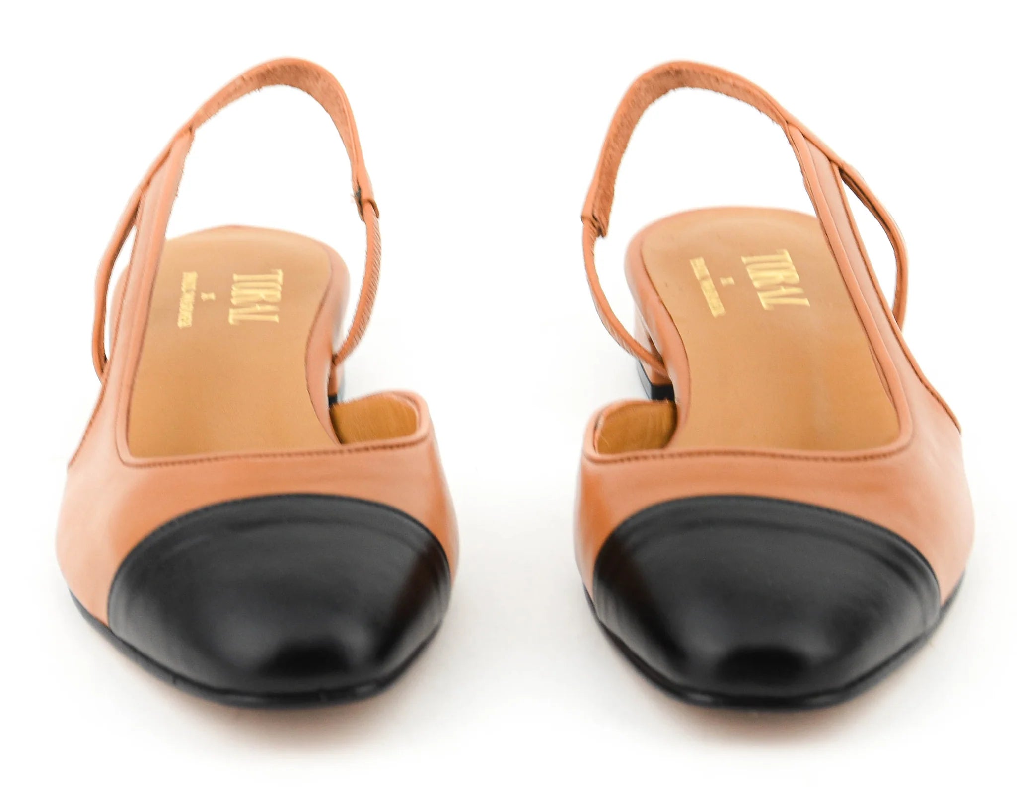 TORAL X PW MANHATTAN BALLERINA BLACK CAMEL