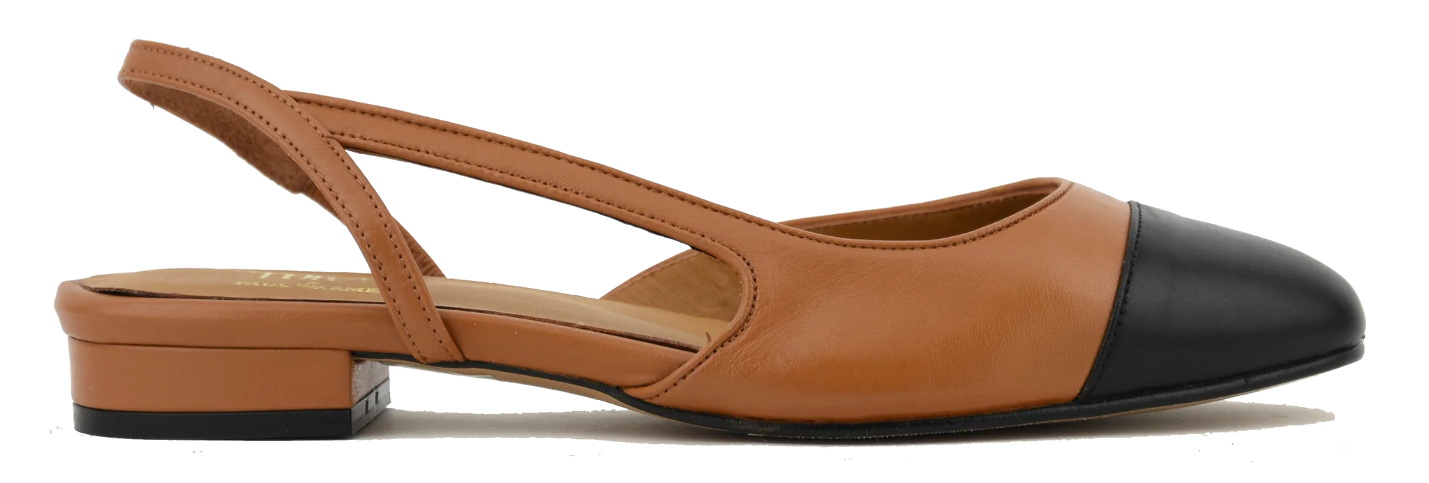 TORAL X PW MANHATTAN BALLERINA BLACK CAMEL