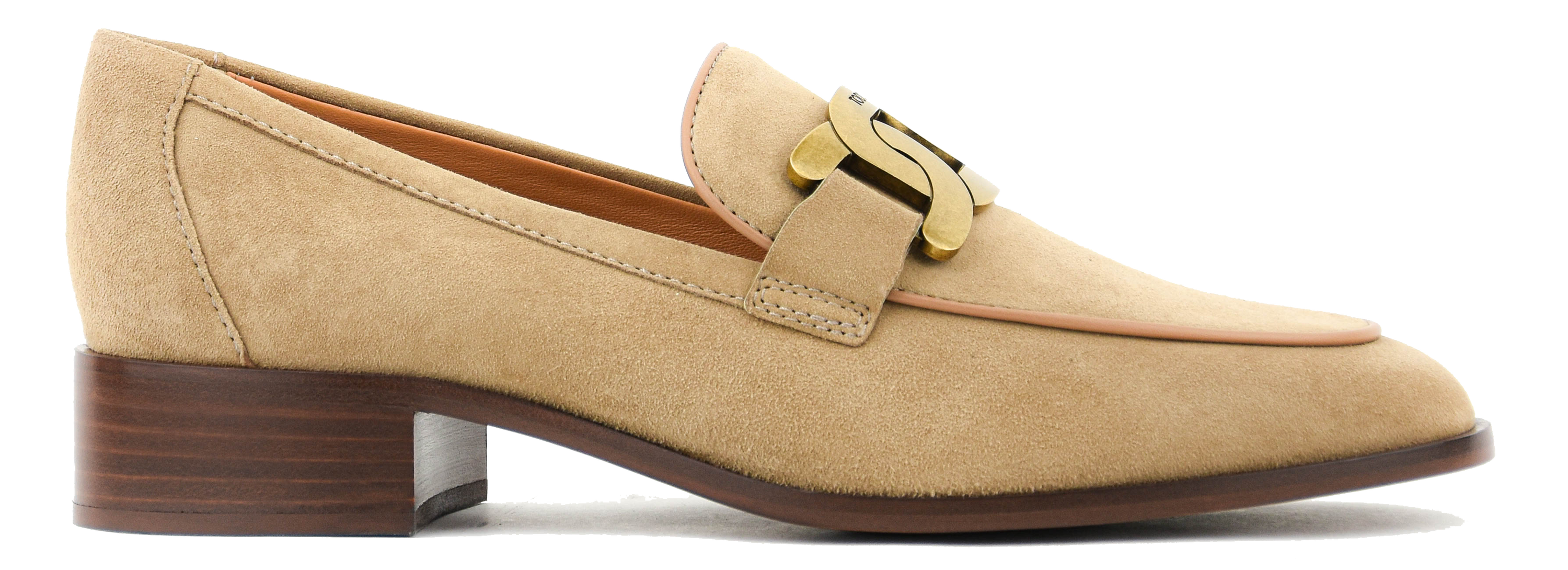 TOD'S LOAFER CHAIN 35MM CAMEL