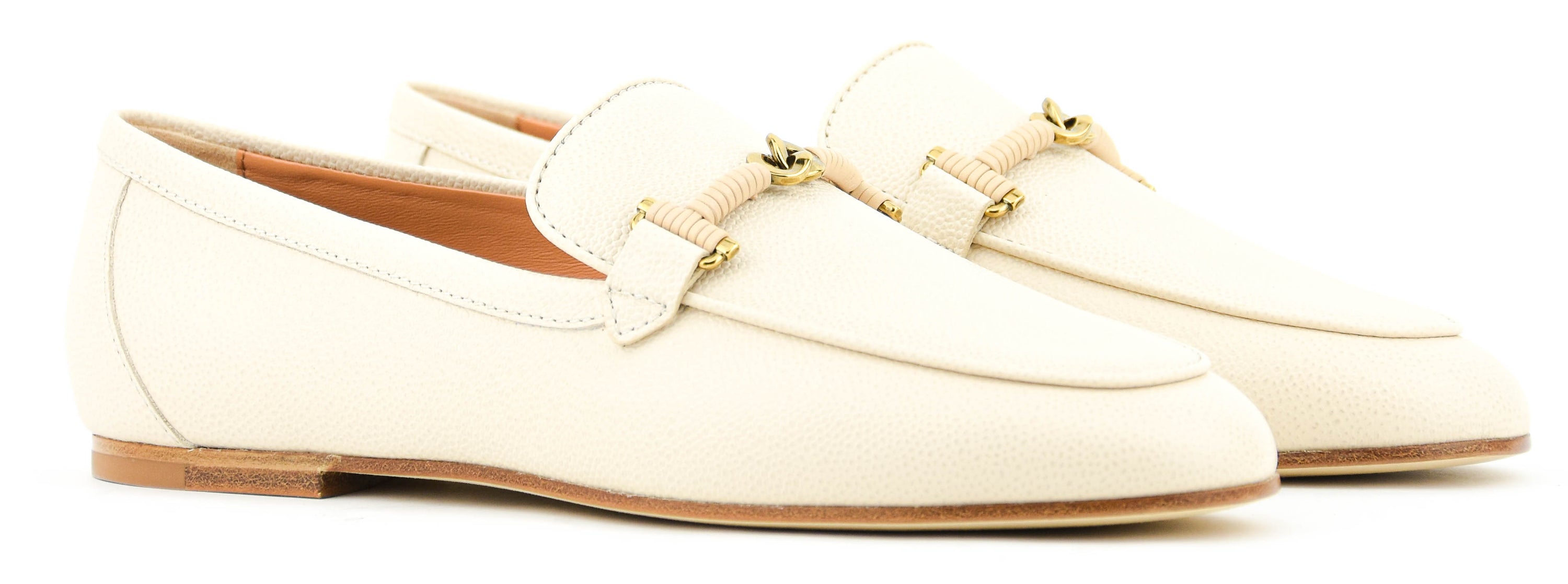 TOD'S LOAFER CAVIAR WHITE
