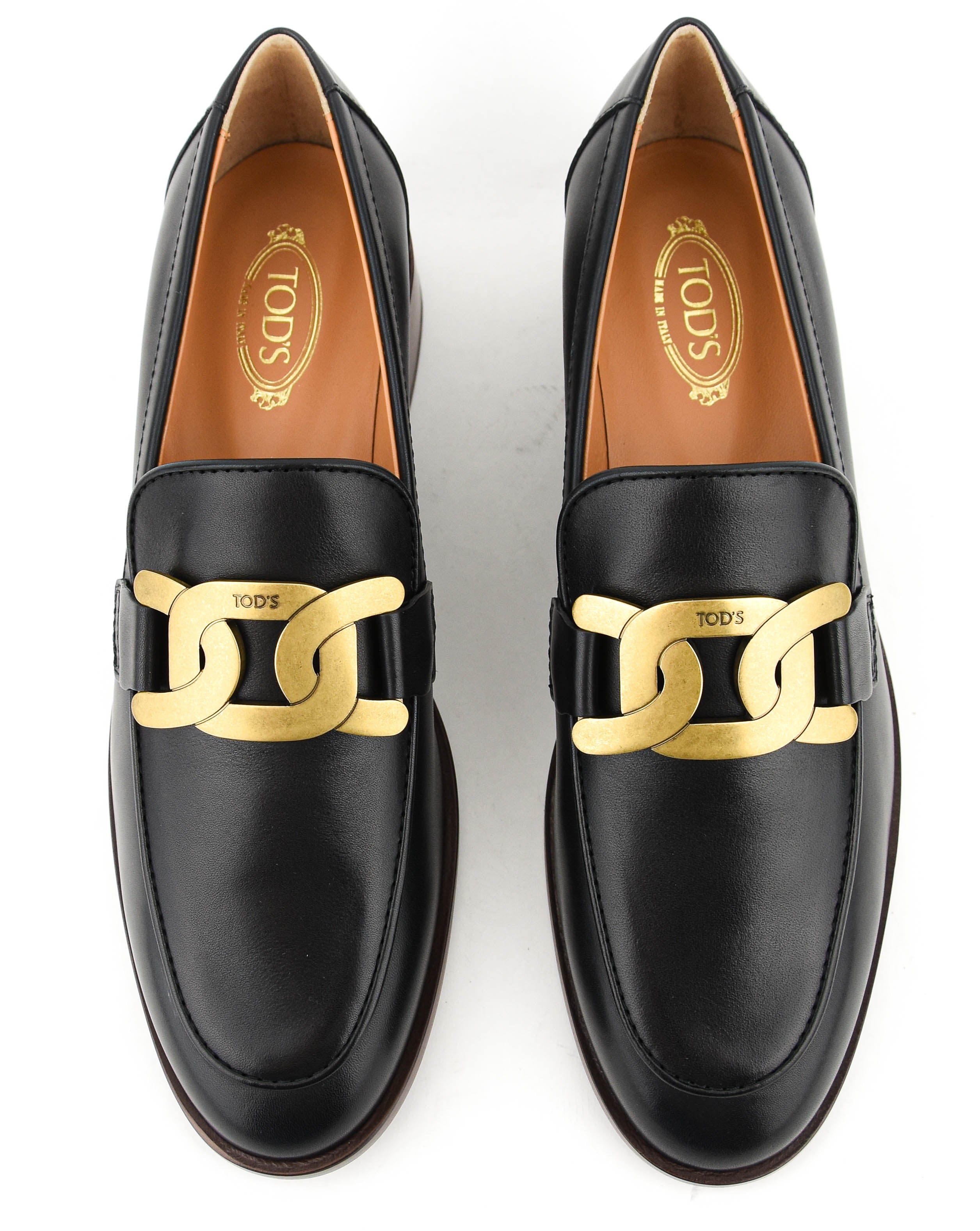 TOD'S LOAFER CATENA BLACK 35MM