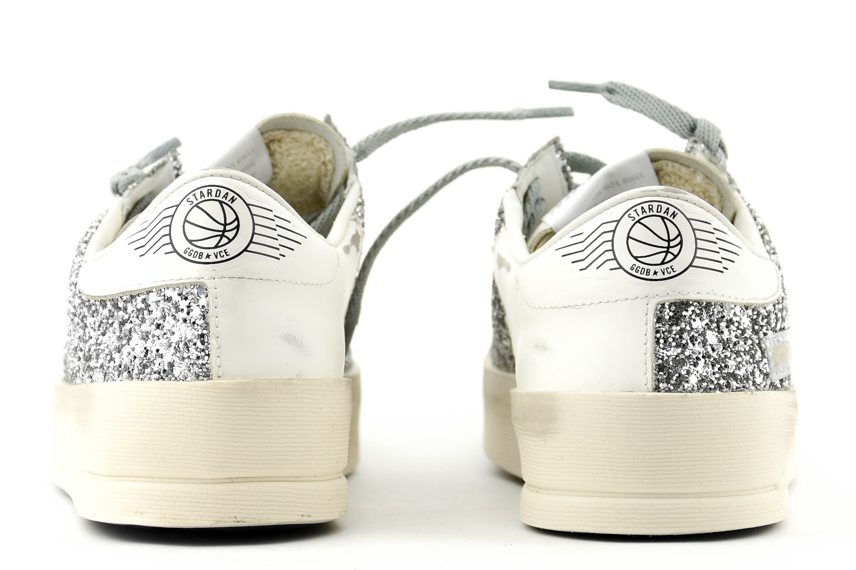 シューズ・サンダルその他 Golden Goose Stardan white/glitter silver sneaker Women's Stardan sneakers with silver glitter | Golden Goose