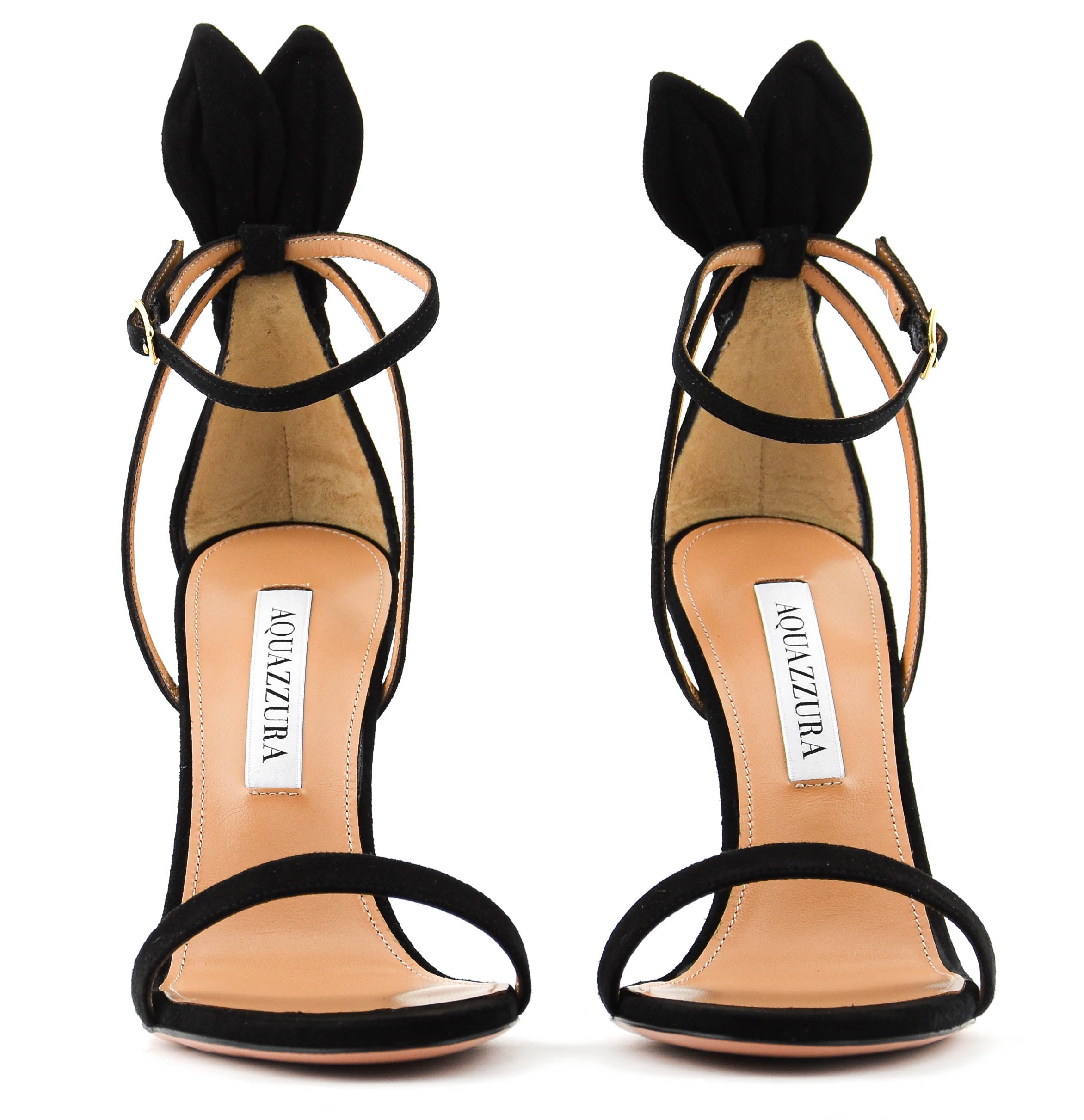 AQUAZZURA BOWTIE SANDAL BLACK 105