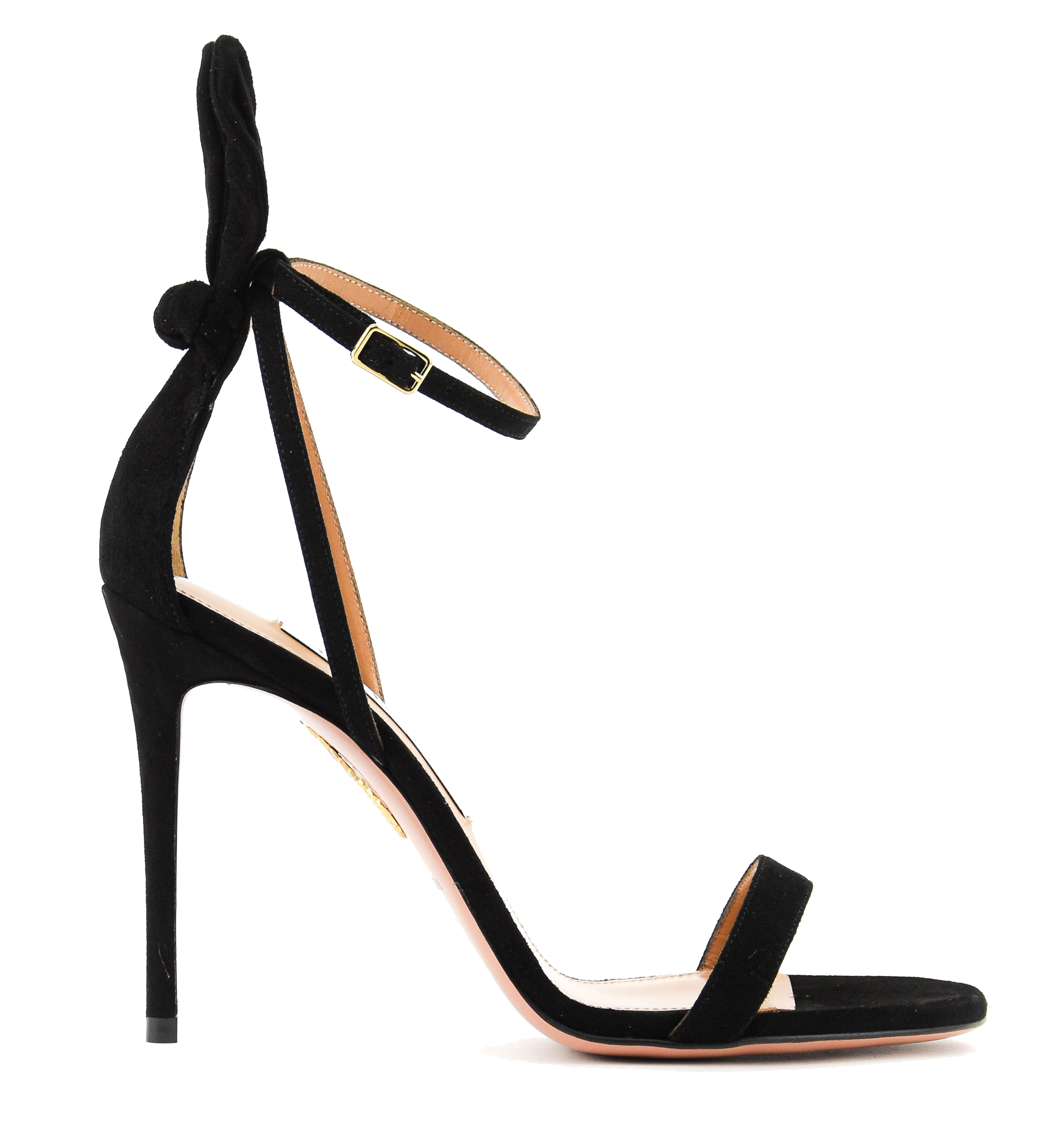 AQUAZZURA BOWTIE SANDAL BLACK 105