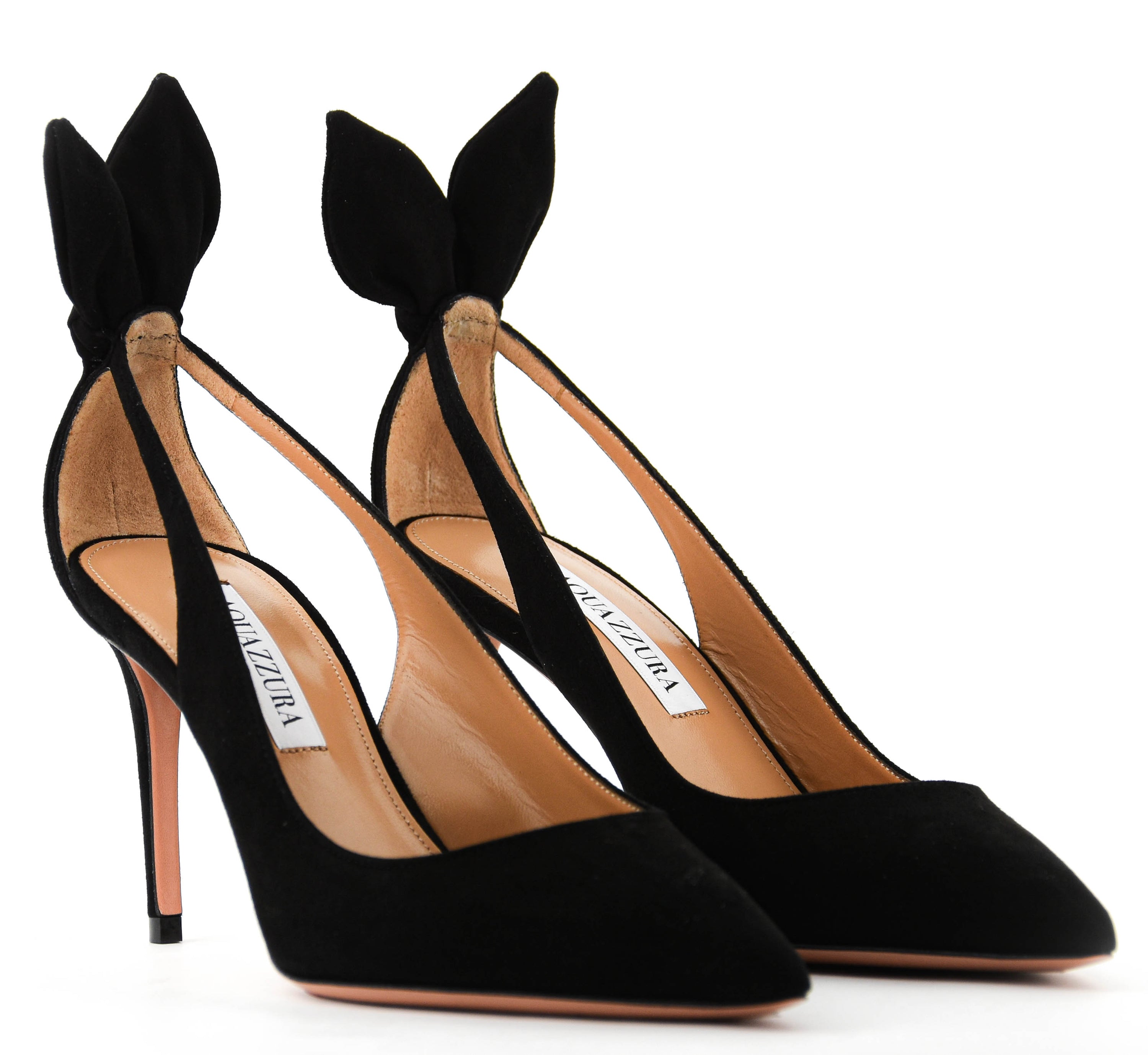 AQUAZZURA BOWTIE PUMP BLACK 85 – Paul warmer - Main Image
