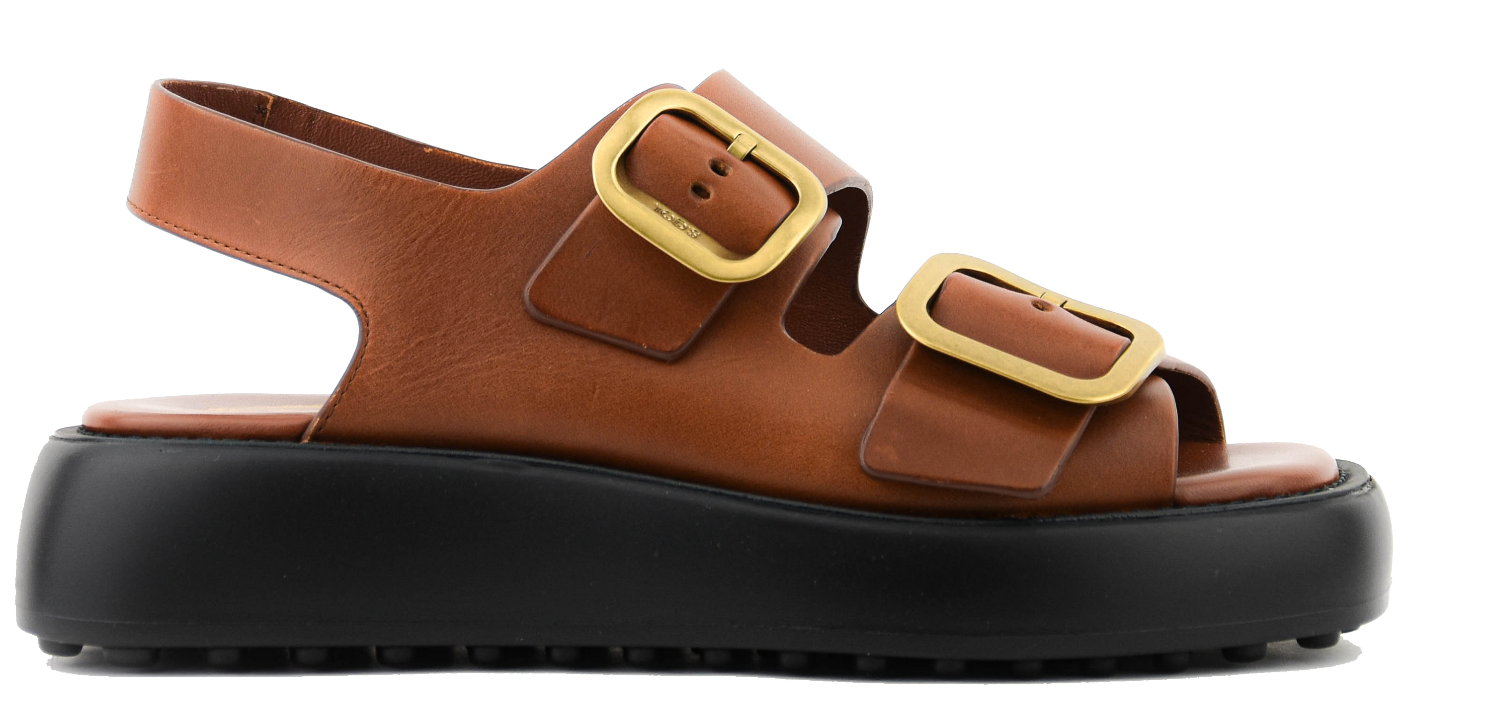 TODS LEATHER SANDAL TAN