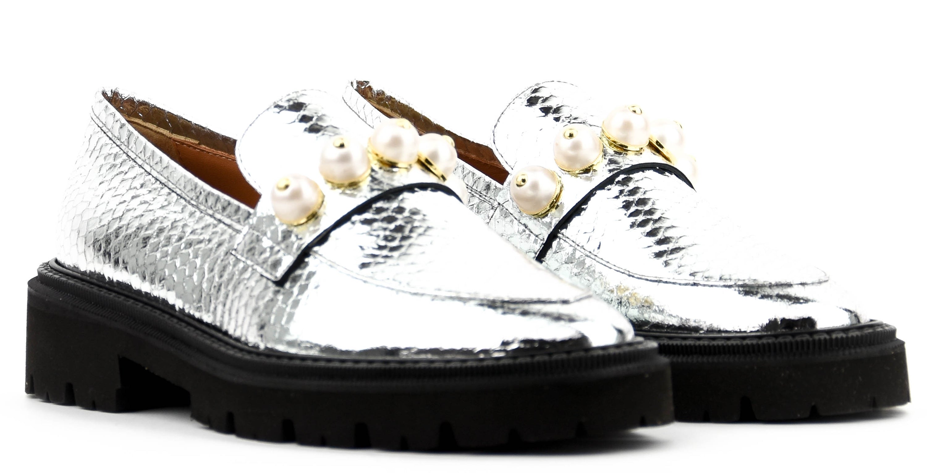 PHILOU PEARLLOAFER 3.0 SILVER