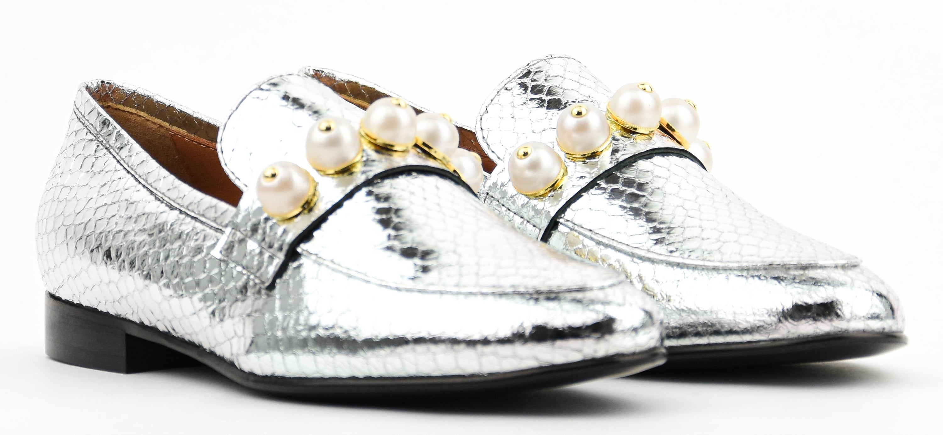 PHILOU PEARLLOAFER 2.0 SILVER