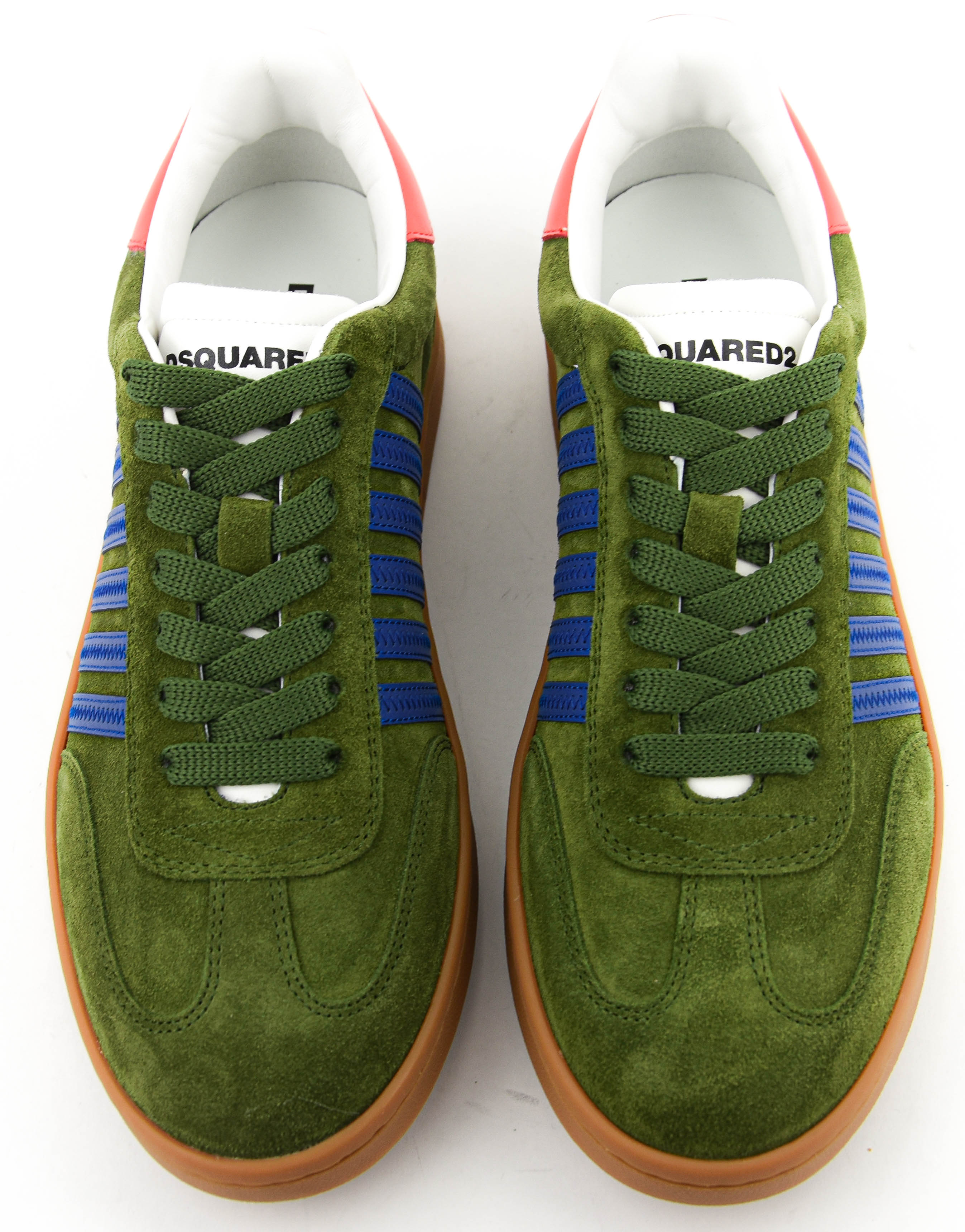 DSQUARED2 BOXER SNEAKER GREEN RED