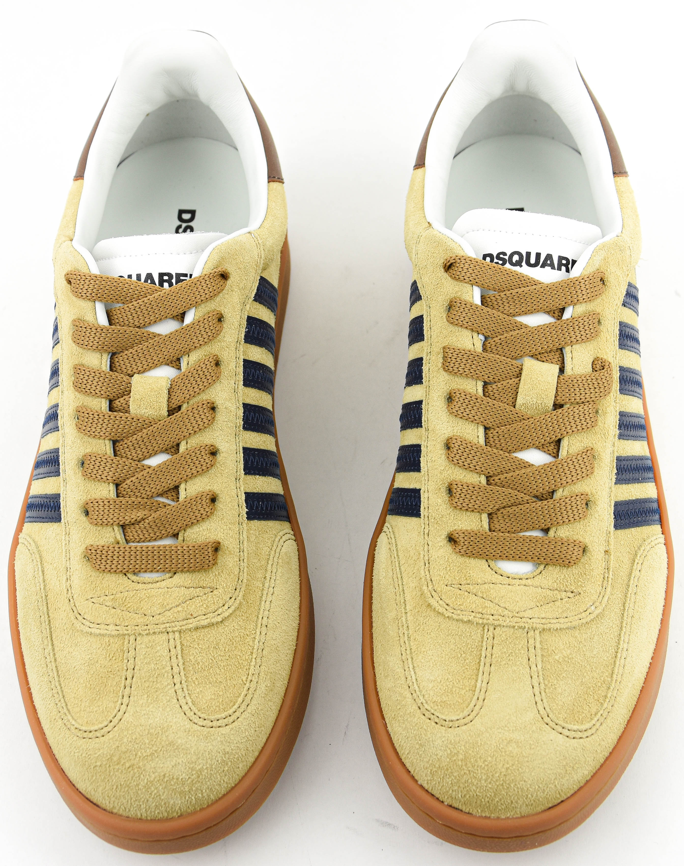 DSQUARED2 BOXER SNEAKER BEIGE BLUE