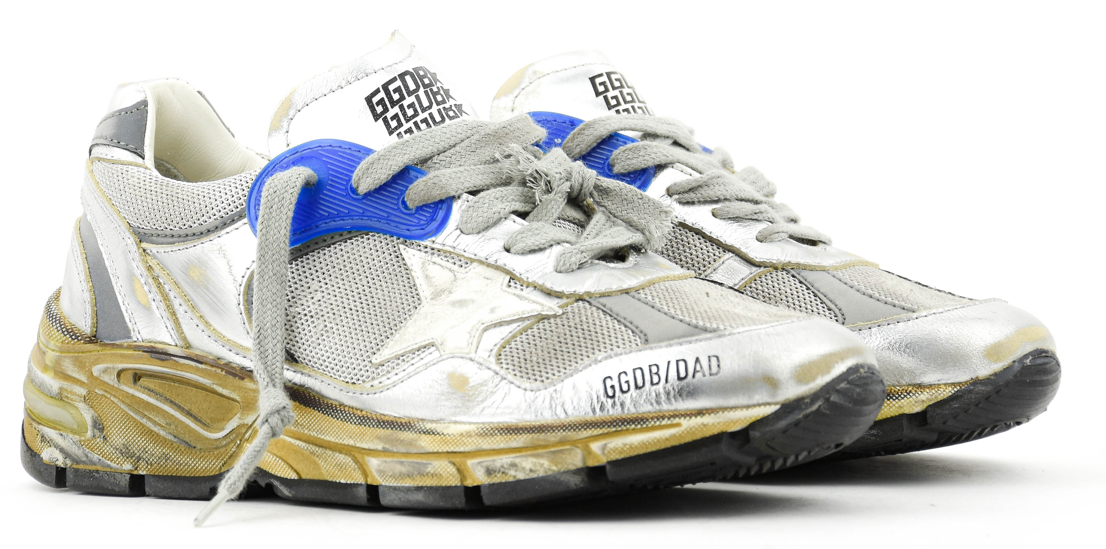 GOLDEN GOOSE RUNNING DAD SILVER BLUE – Paul warmer