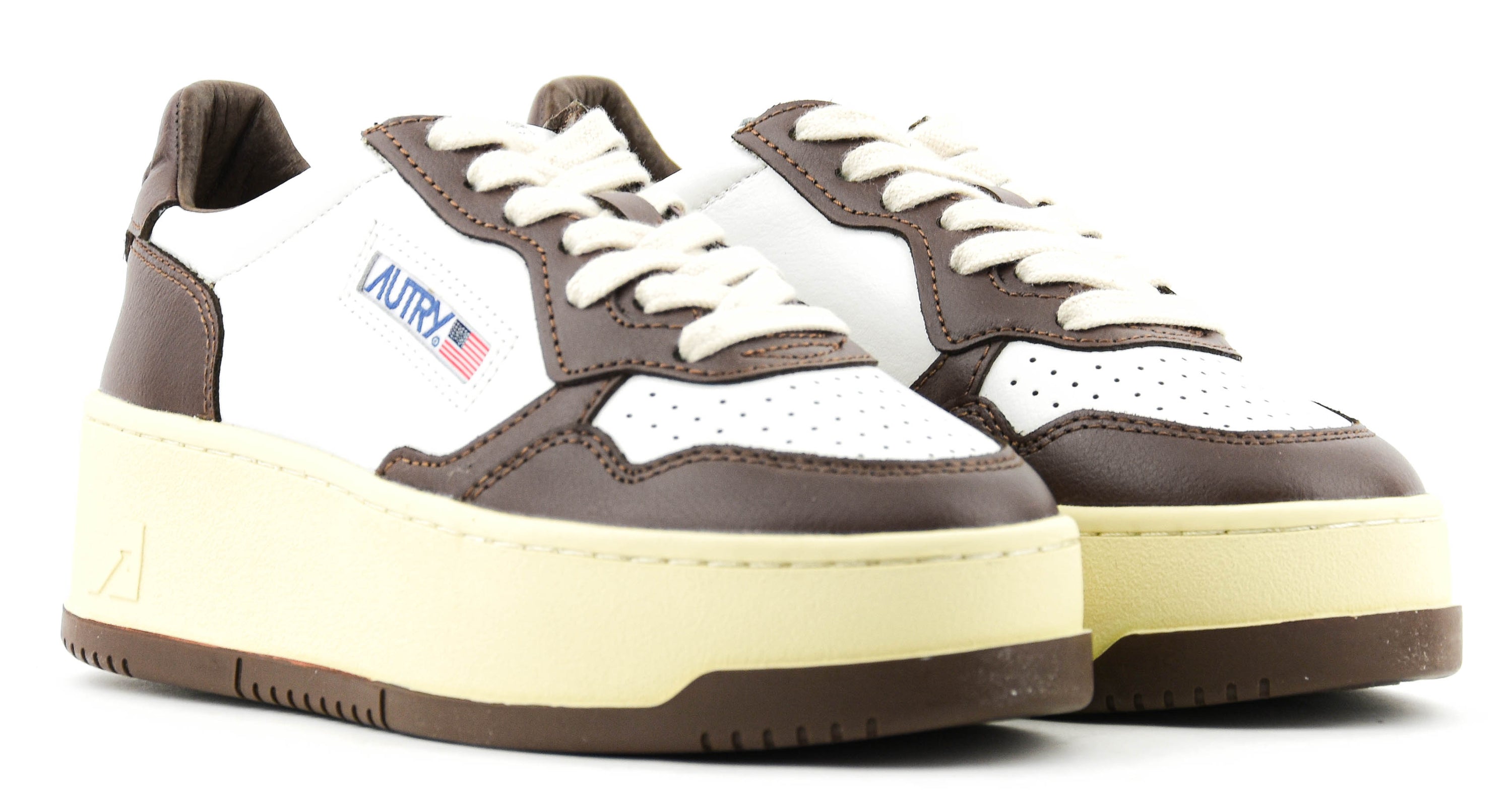 AUTRY MEDALIST PLATFORM SNEAKER CHESNUT