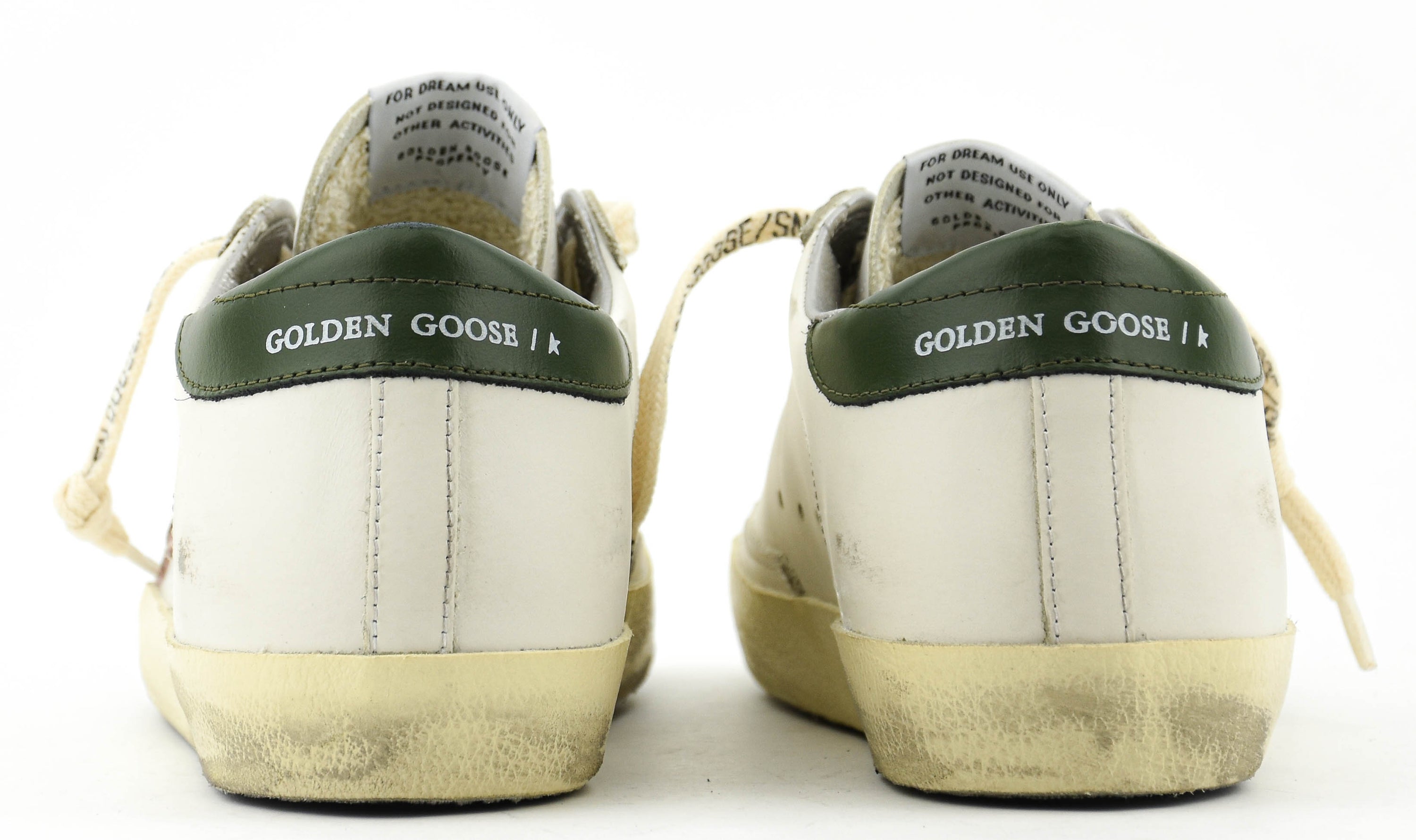 GOLDEN GOOSE SUPERSTAR WHITE PINK GREEN