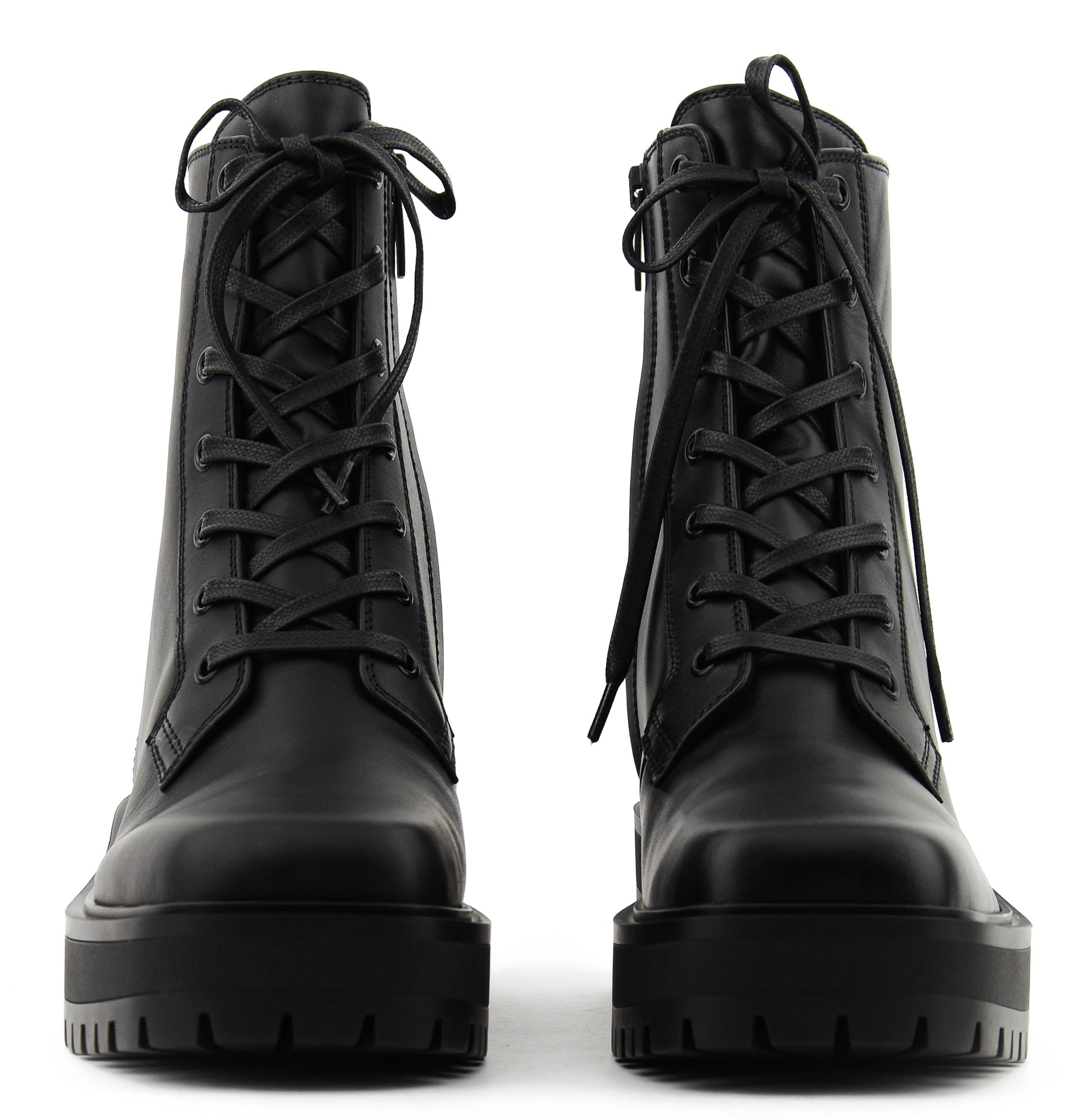 GIANVITO ROSSI TURNER LACE UP BOOT BLACK